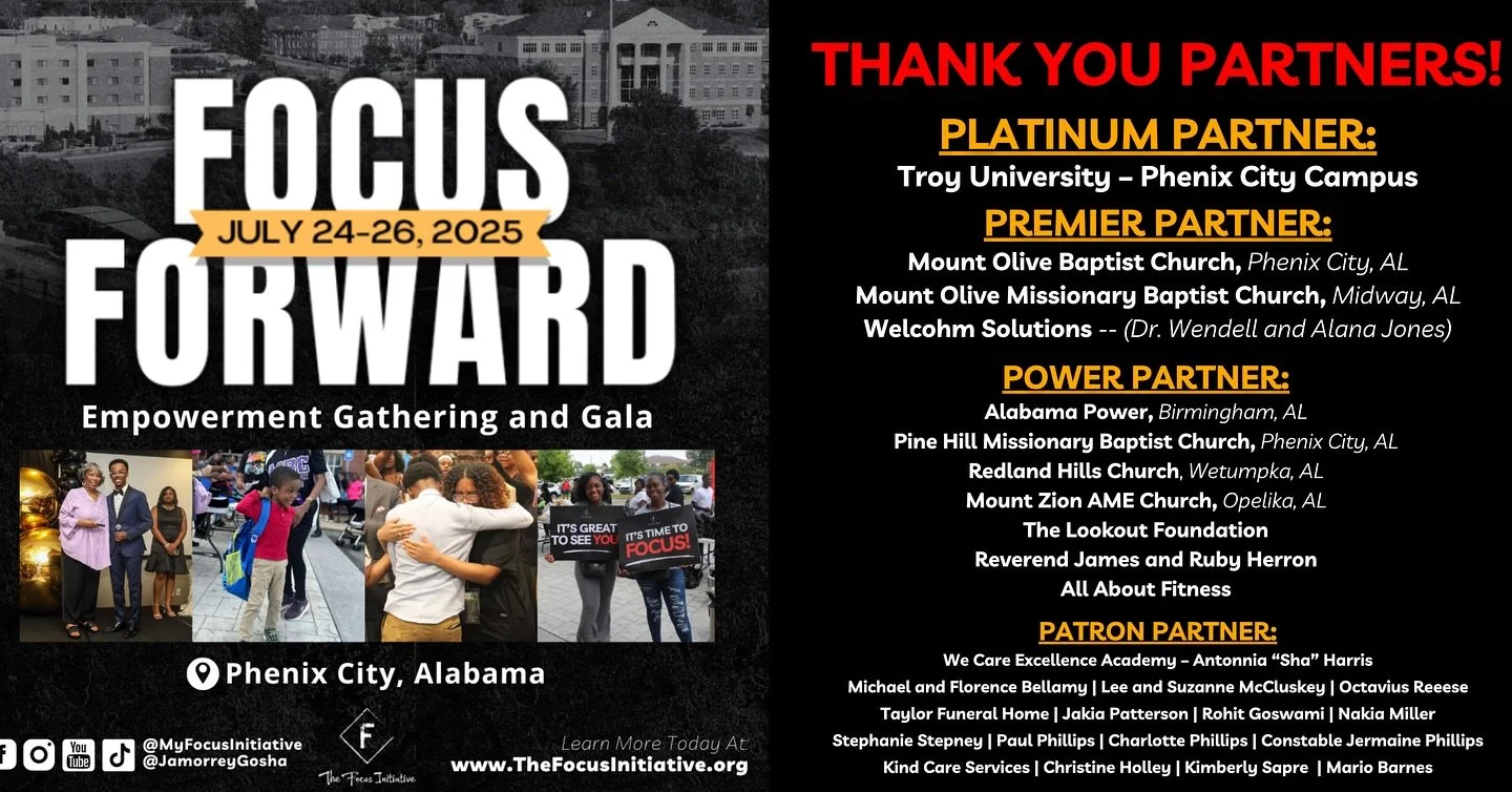 ✨ THANK YOU, SPONSORS! ✨

🎊 Focus Forward 2025 was unforgettable&mdash;and it wouldn&rsquo;t have been possible without the incredible generosity of our sponsors. From our Presenting Partners to every Patron and in-kind donor, YOU made the vision co