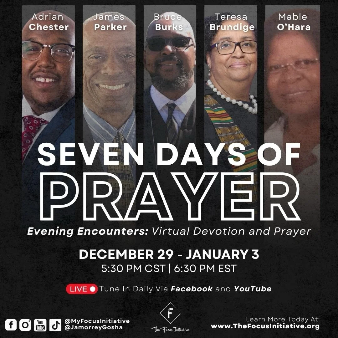 🙏 #SHARE: Seven Days of Prayer begins TOMORROW! ⤵️

As we prepare to step into a new year, we&rsquo;re setting aside intentional time to seek God together in unity, faith, and expectation. Join us for Seven Days of Prayer: Evening Encounters, featur