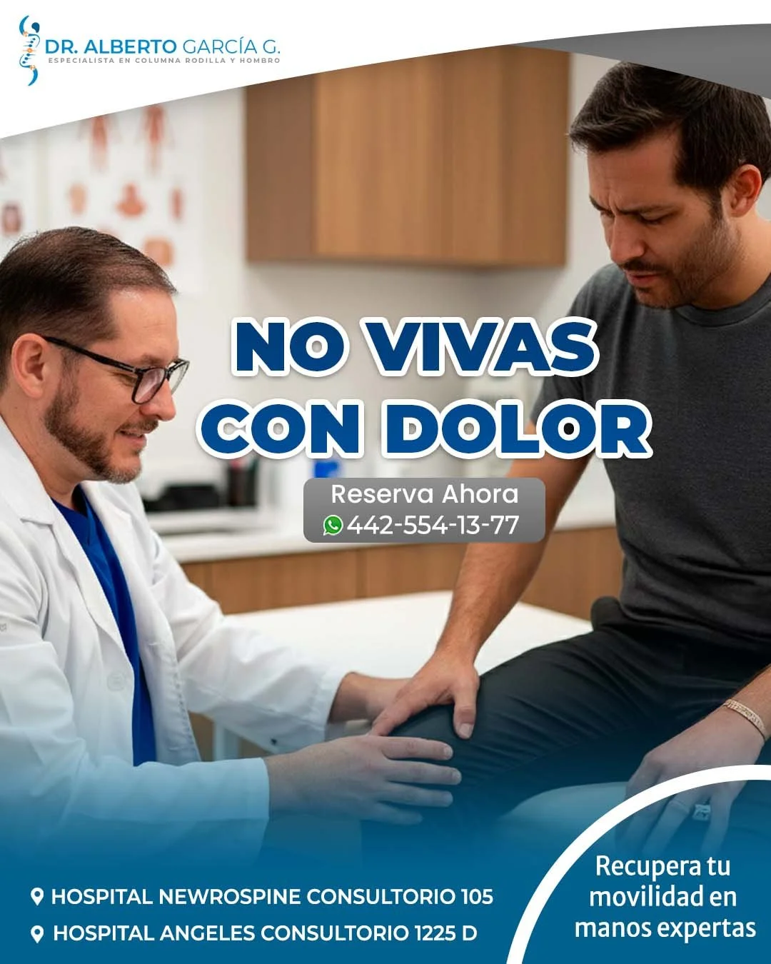 A veces aprendemos a vivir con el dolor&hellip; hasta que un d&iacute;a nos detenemos y entendemos que no deber&iacute;amos vivir as&iacute;.

Ese dolor en tu rodilla, hombro o columna no es algo que tengas que &ldquo;aguantar&rdquo;; es tu cuerpo pi