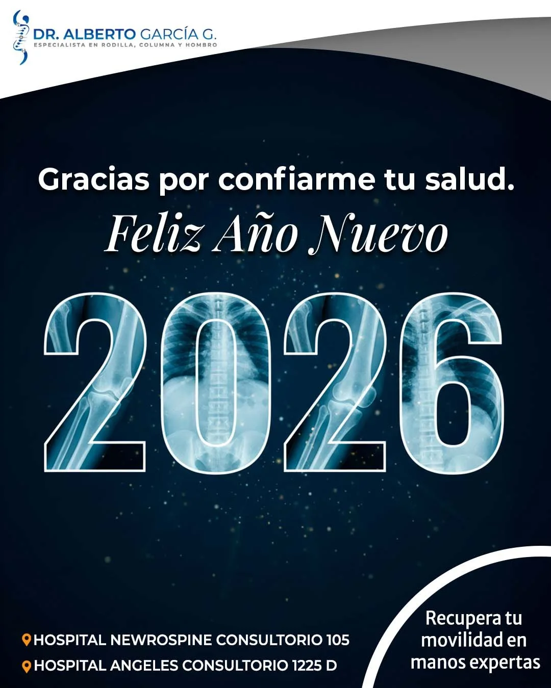 Cada consulta, cada avance y cada sonrisa sin dolor hacen que mi vocaci&oacute;n tenga sentido. 💙

Gracias por confiarme tu salud y permitirme acompa&ntilde;arte en tu proceso de recuperaci&oacute;n.

Que este 2026 sea un a&ntilde;o de bienestar, mo