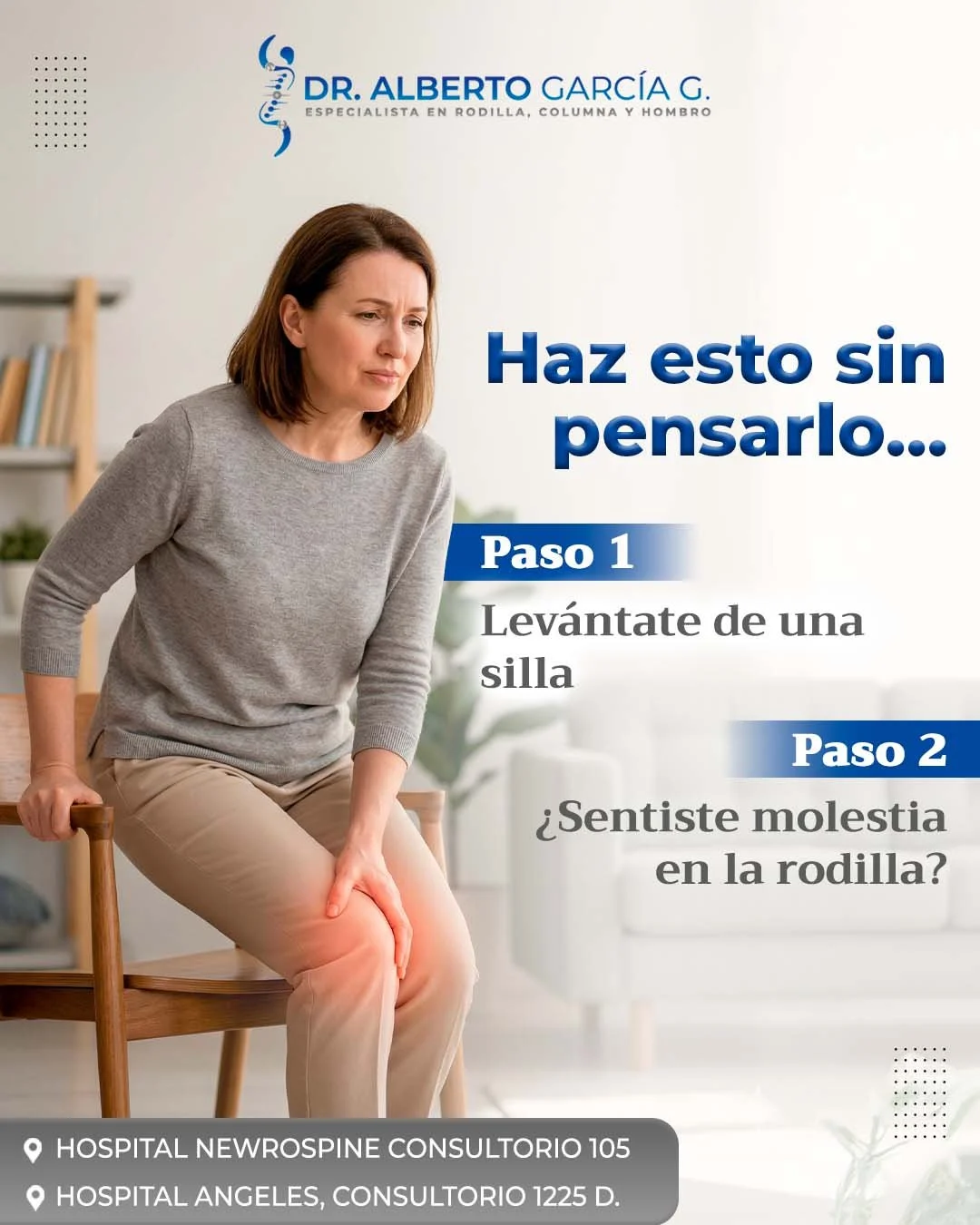 A veces el cuerpo nos da se&ntilde;ales en momentos tan simples como levantarnos de una silla&hellip; pero no siempre les prestamos atenci&oacute;n. ⚠️

Haz esta peque&ntilde;a prueba:

👉 Lev&aacute;ntate de una silla
👉 Nota si sientes molestia en 