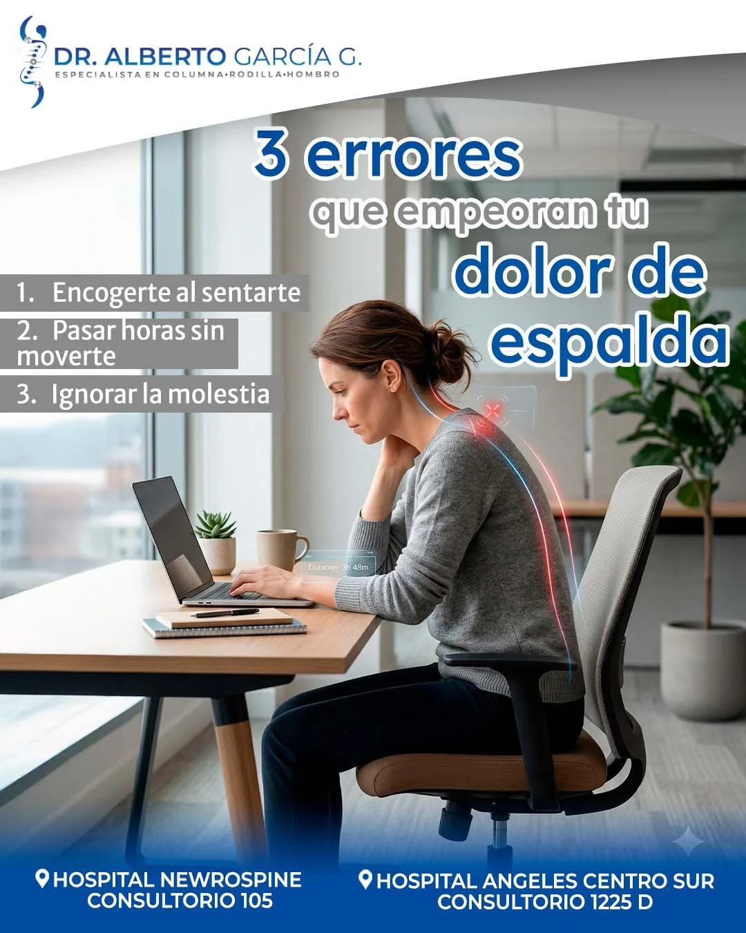 Eran las 4 de la tarde, llevaba casi 4 horas frente a la computadora sin levantarme ni un momento&hellip; y de repente sent&iacute; ese jal&oacute;n en la espalda que ya conoc&iacute;a demasiado bien. 😔💻
Lo ignor&eacute;, como siempre. Me dije: &qu