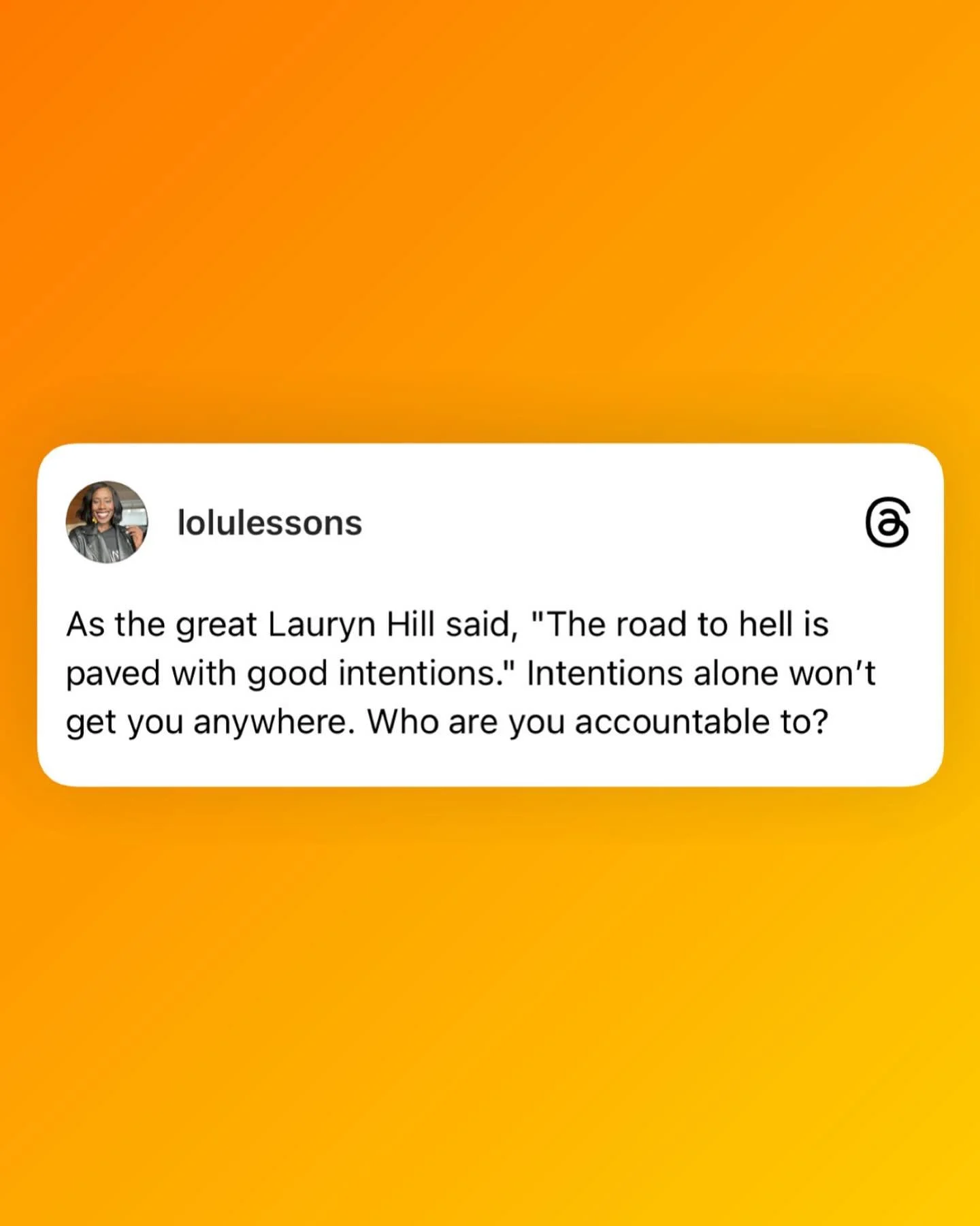 &ldquo;As iron sharpens iron, so a friend sharpens a friend.&rdquo; Proverbs‬ ‭27‬:‭17‬ ‭NLT‬‬ 💯
&mdash;-
https://bible.com/bible/116/pro.27.17.NLT
&mdash;-
#accountability #goodintentions #publicspeaker #lolulessons #aberdeen