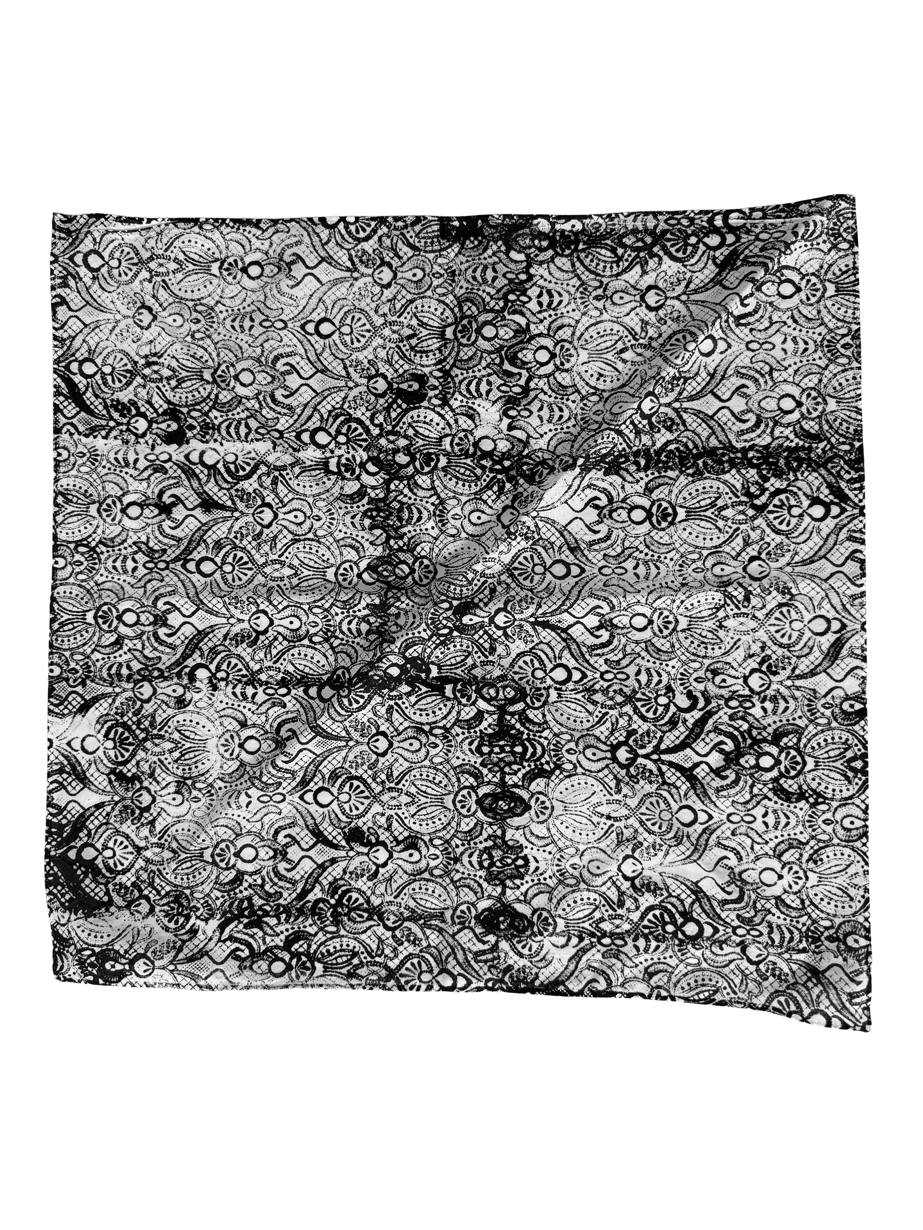 Laced on White Soft Painting/Bandana