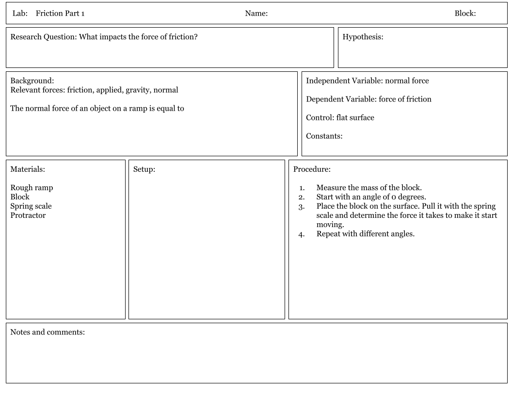 A Game Changer for Labs: A Lab Graphic Organizer