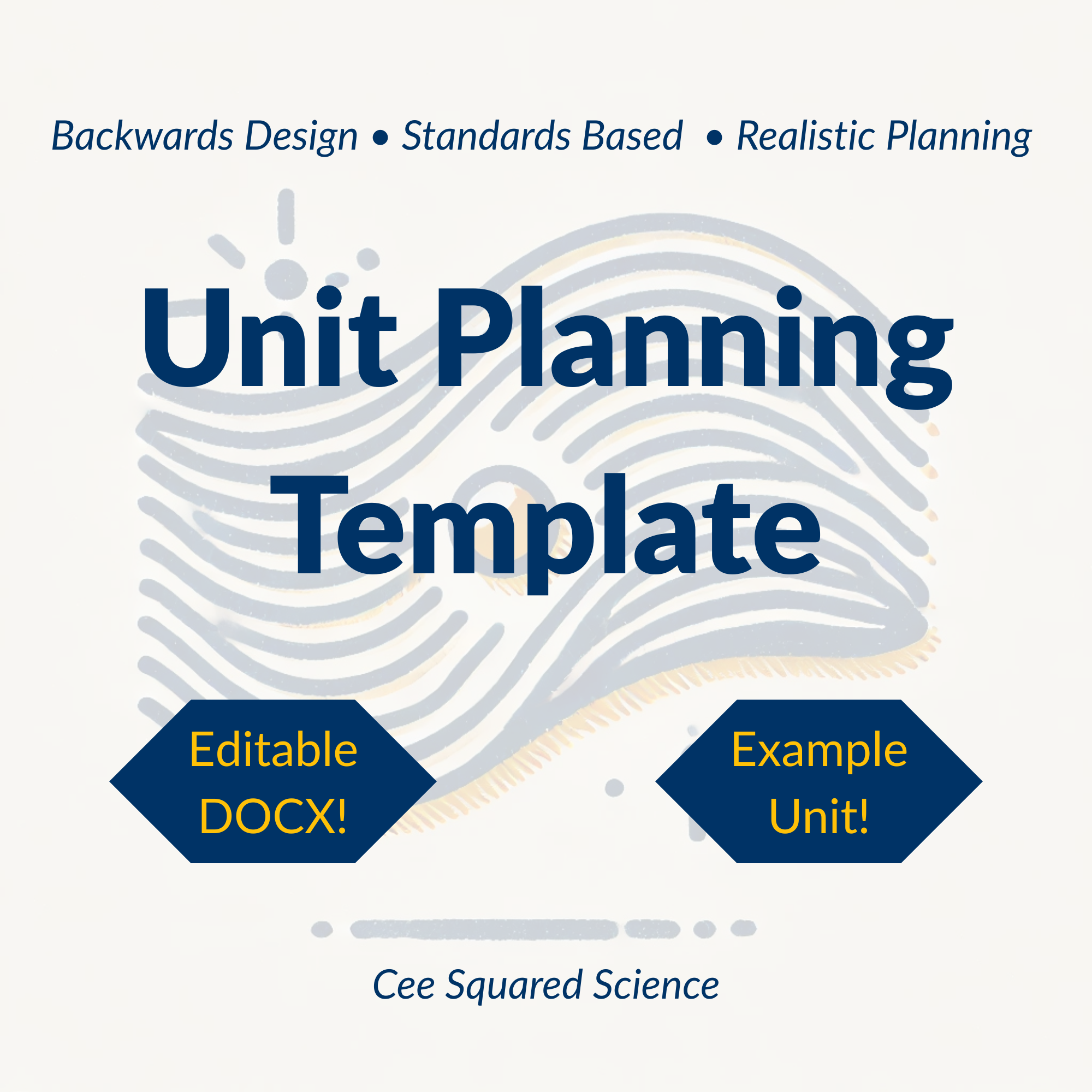 Unit Planning Template and Checklist for High School Science
