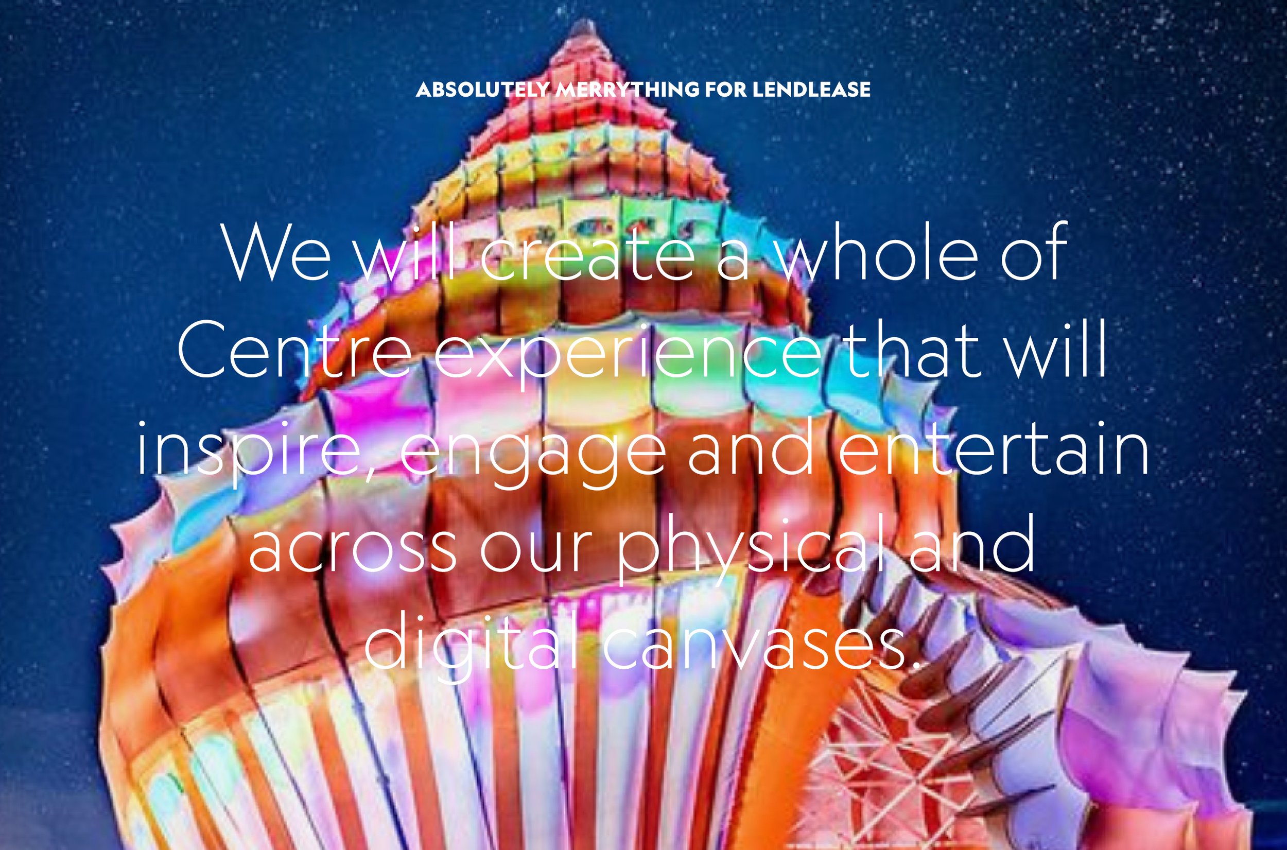 Absolutely Merrything for Lendlease shopping centres