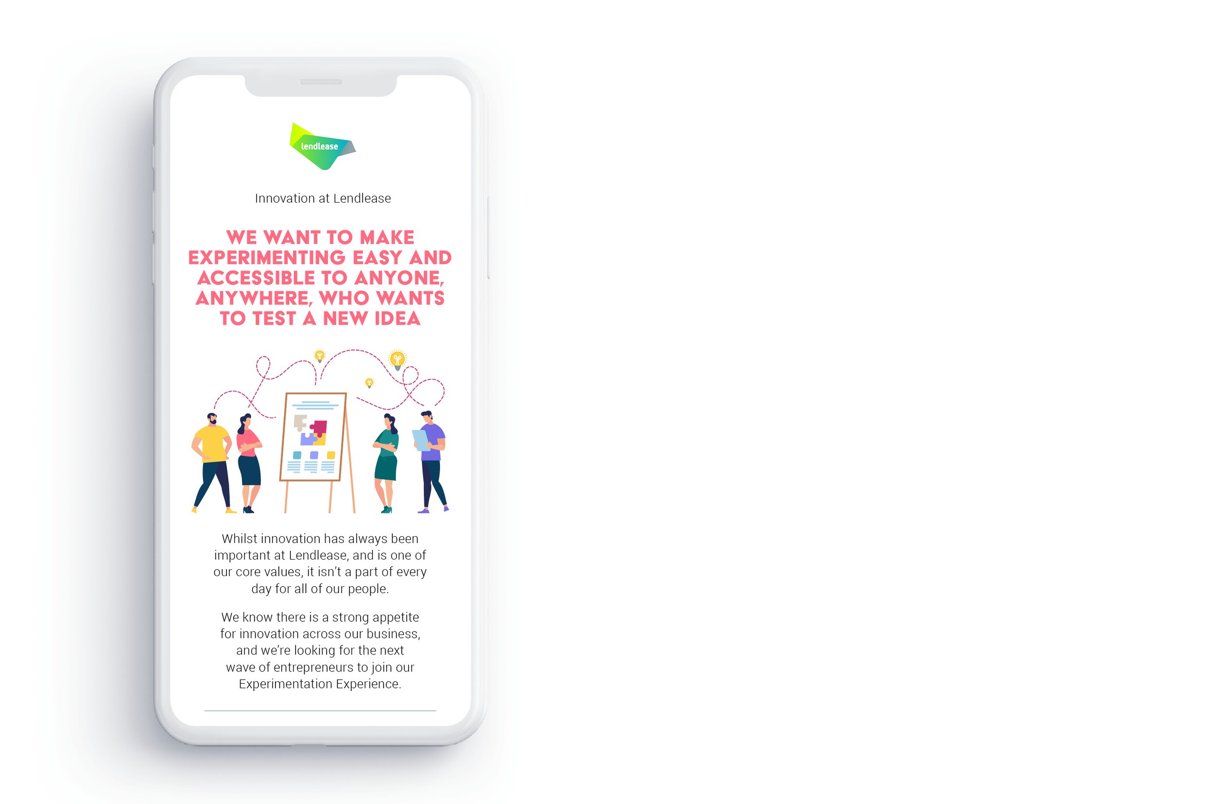 Experimentation App for Lendlease