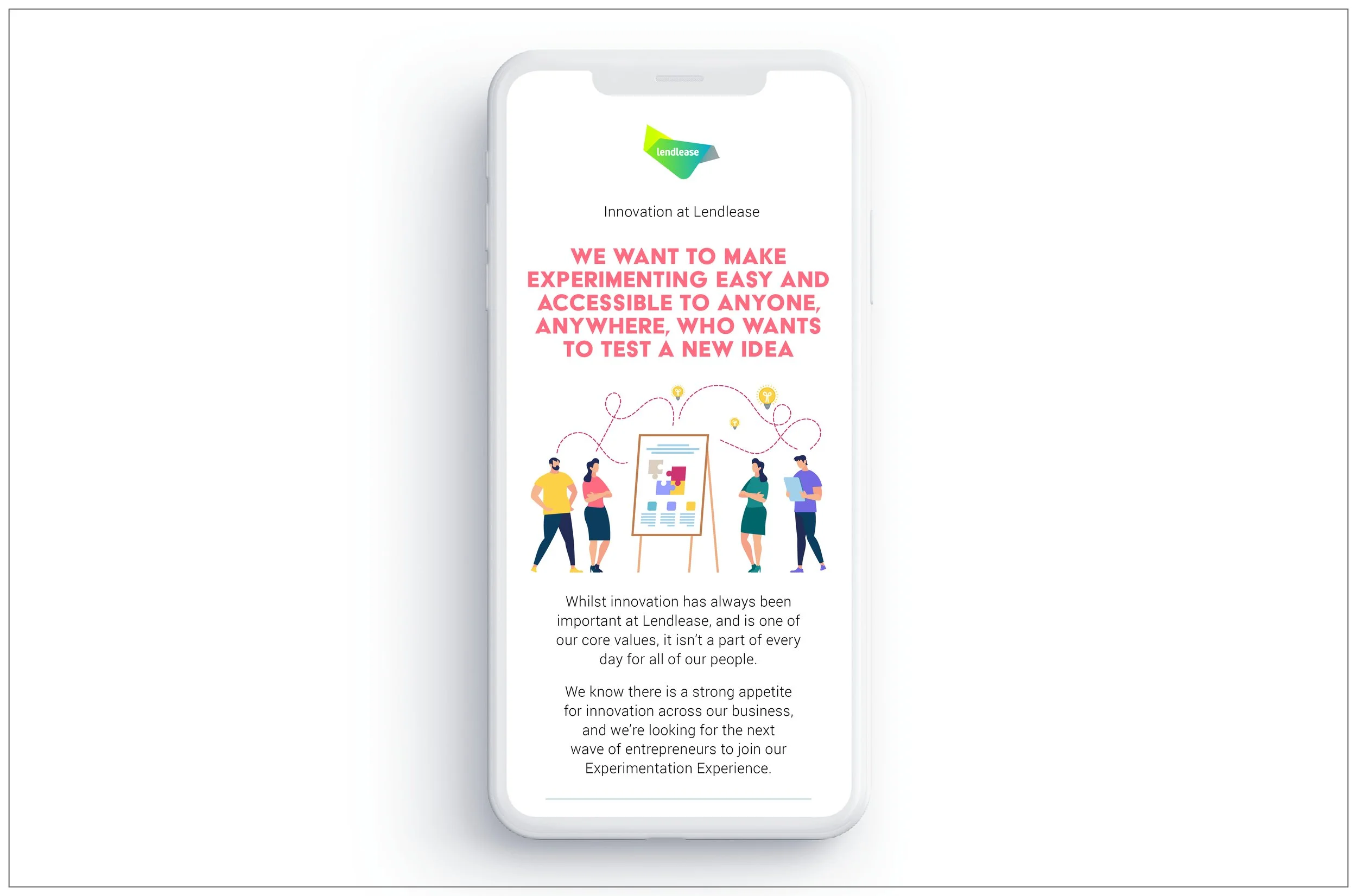 Innovation Lab App for Lendlease