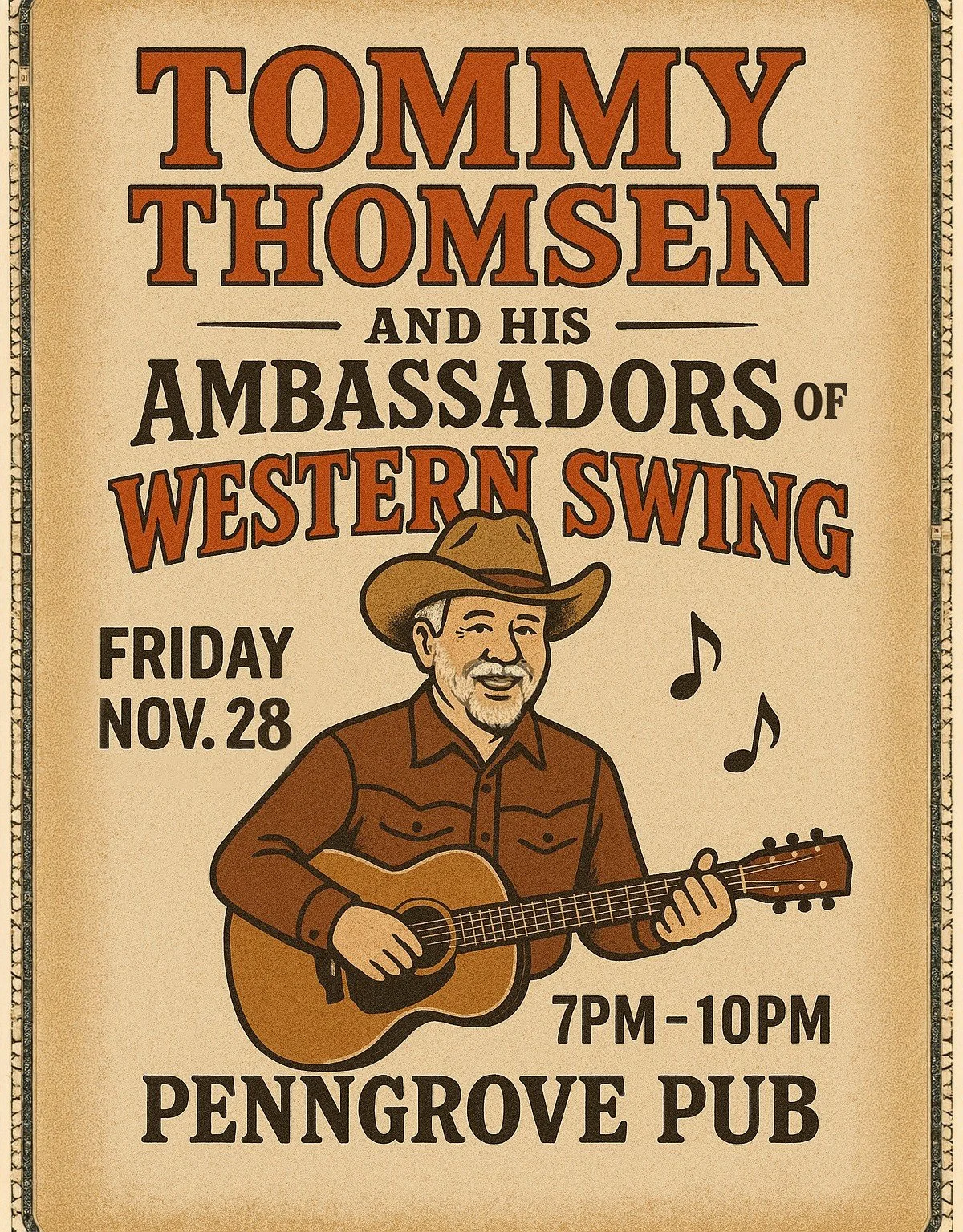 Tommy Thompson &amp; His Ambassadors of Western Swing LIVE at Penngrove Pub
