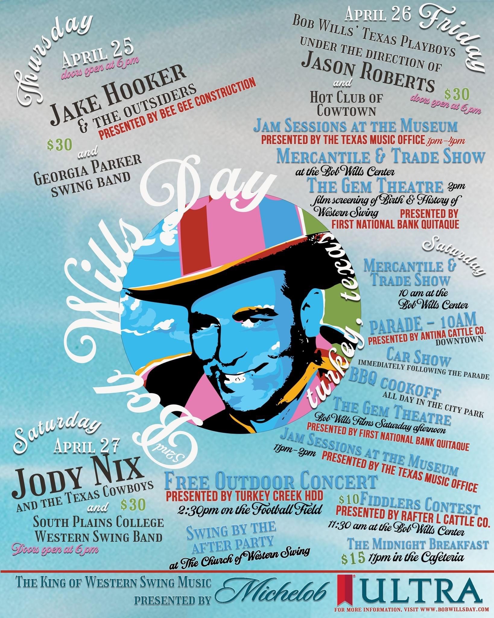 Poster from Bob Wills Days 2024
