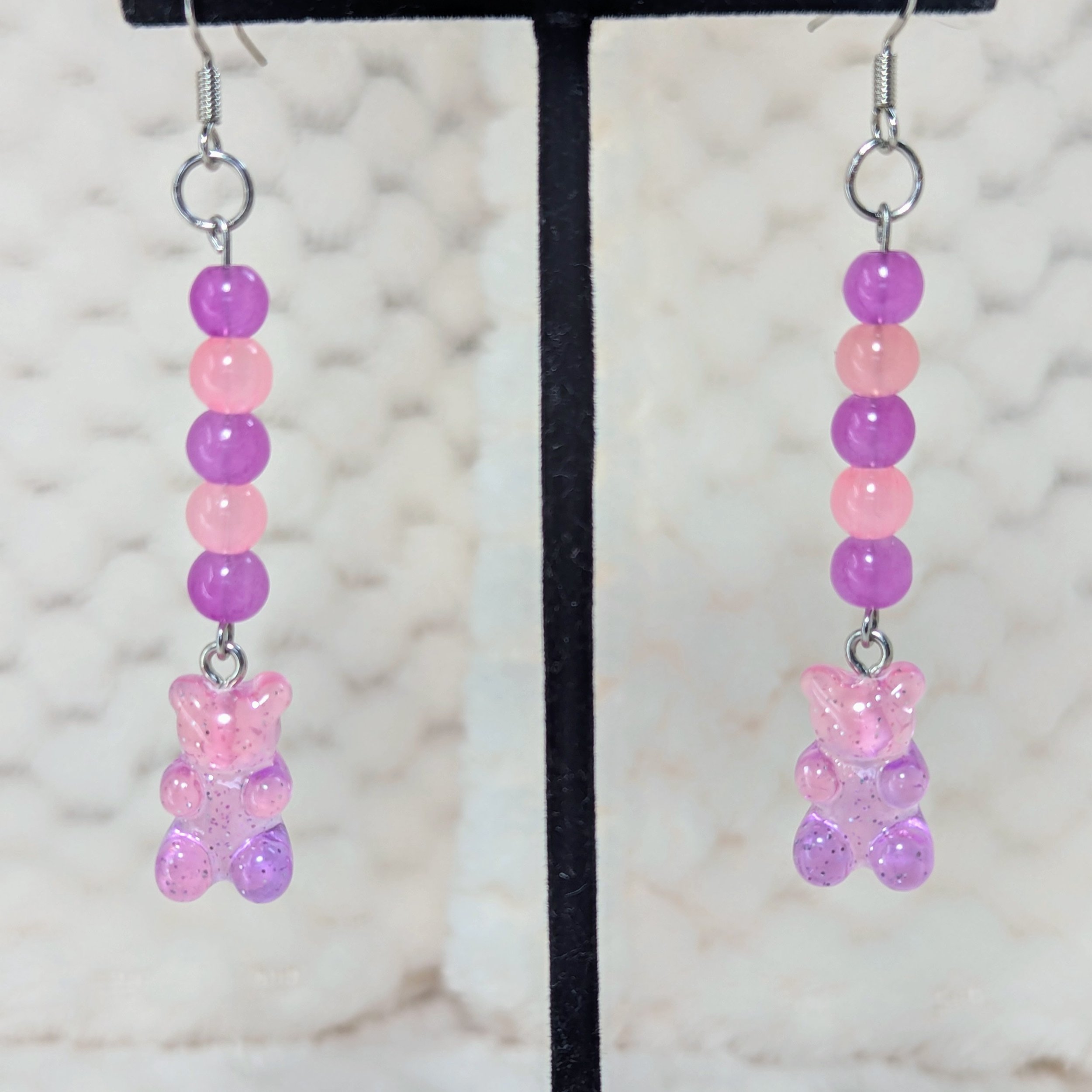Yummy Gummy Earrings (Pink/Purple)