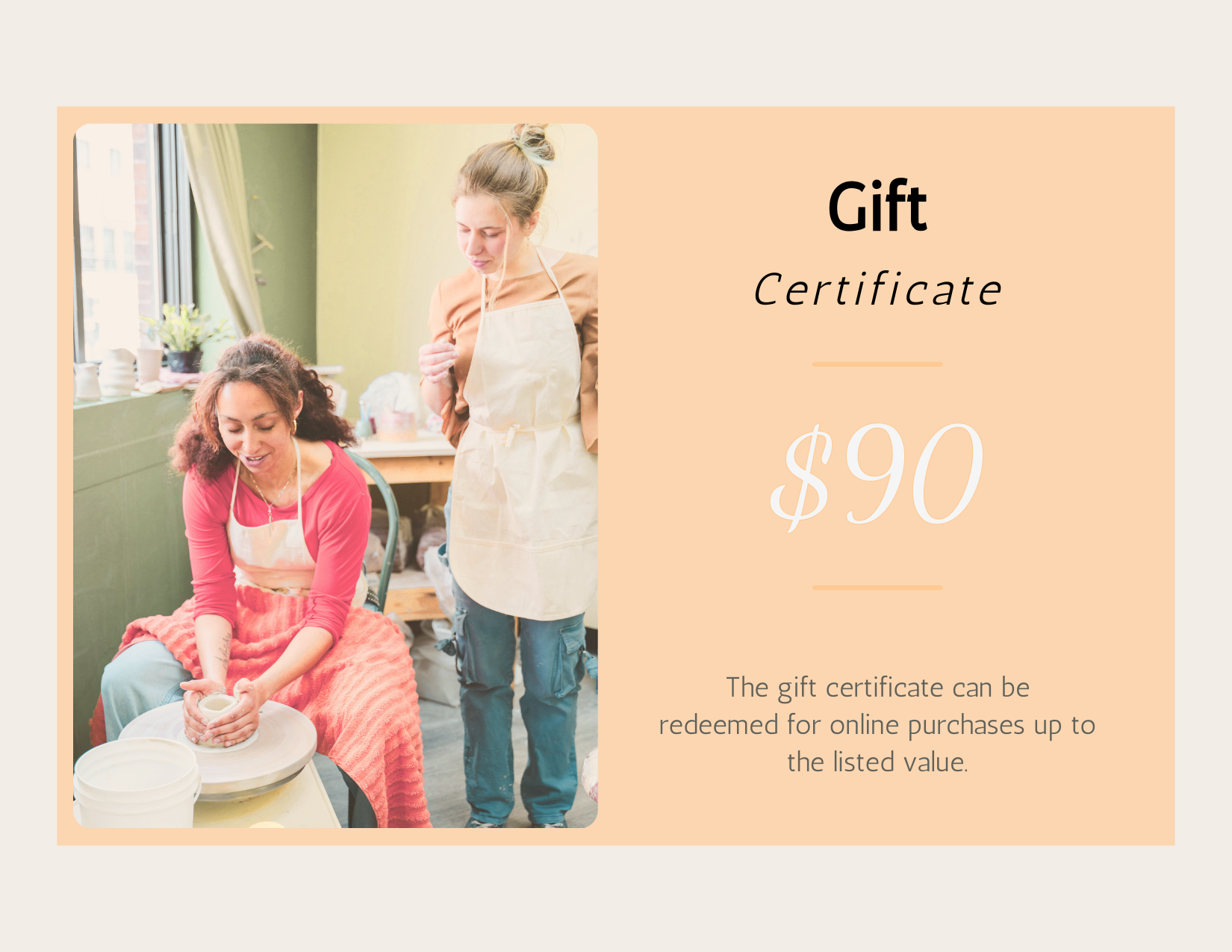 Studio Sessions Gift Card
