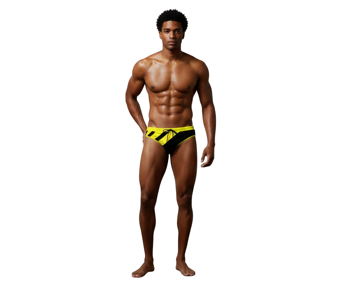 Black and Yellow Speedo