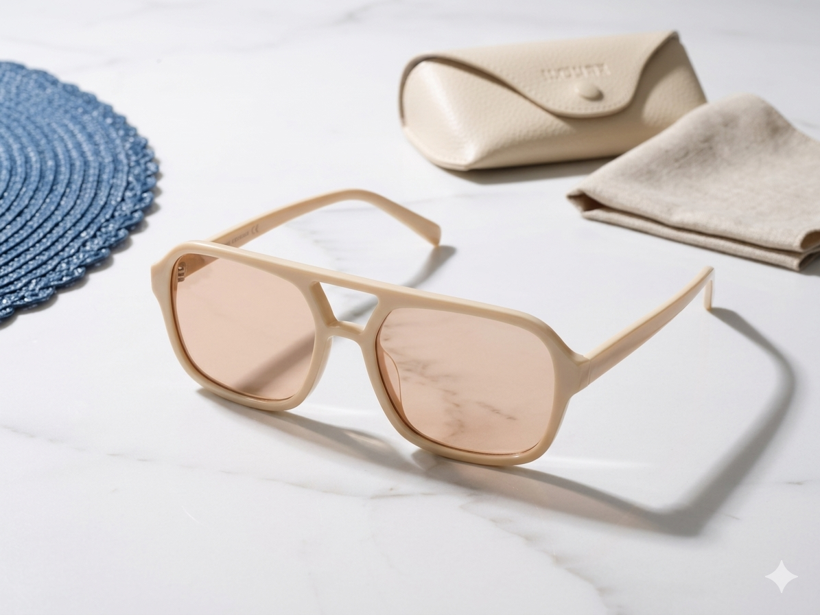 Beige Sunglasses