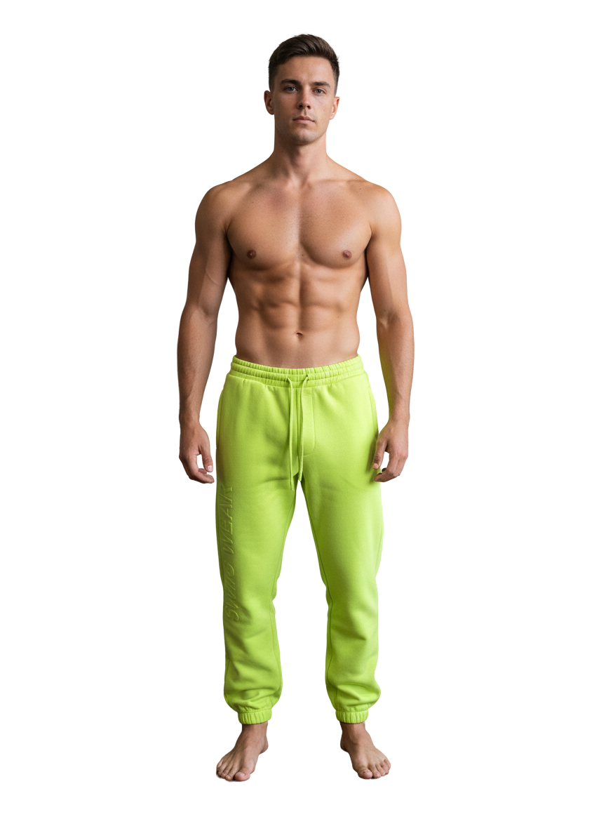 SWIIGWEAR Neon Puff-Print Sweatpants