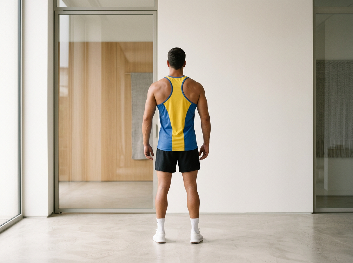 Electric Blue & Yellow Contrast Tank