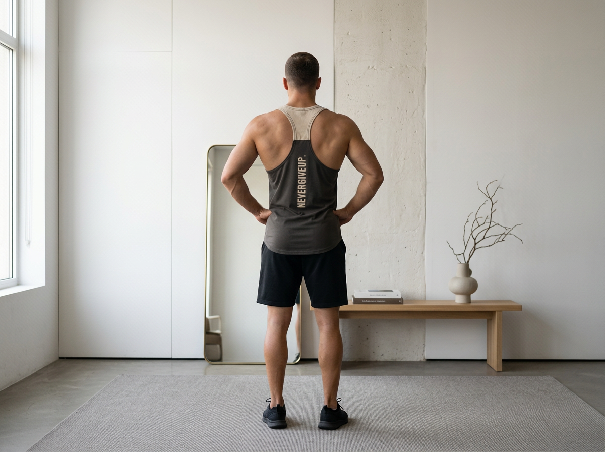 Crimson "Never Give Up" Performance Tank