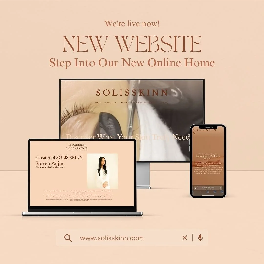 Solis Skinn Has a Brand New Look! 🤳🏽

I&rsquo;m beyond excited to reintroduce our completely revamped website! 

Previously, our site was solely for booking, but now it&rsquo;s so much more. Dive into a space where you can explore everything Solis 