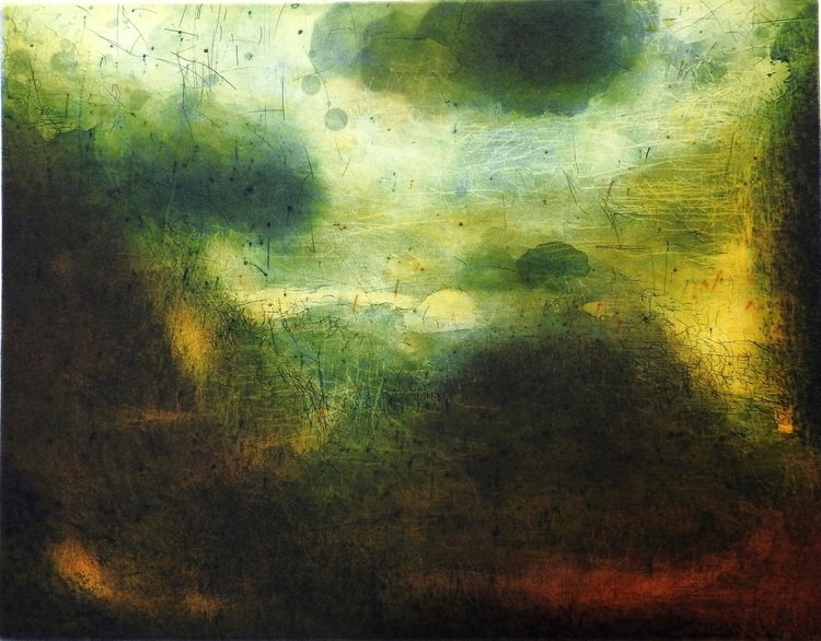 Meru (2015) Etching 25x30cm