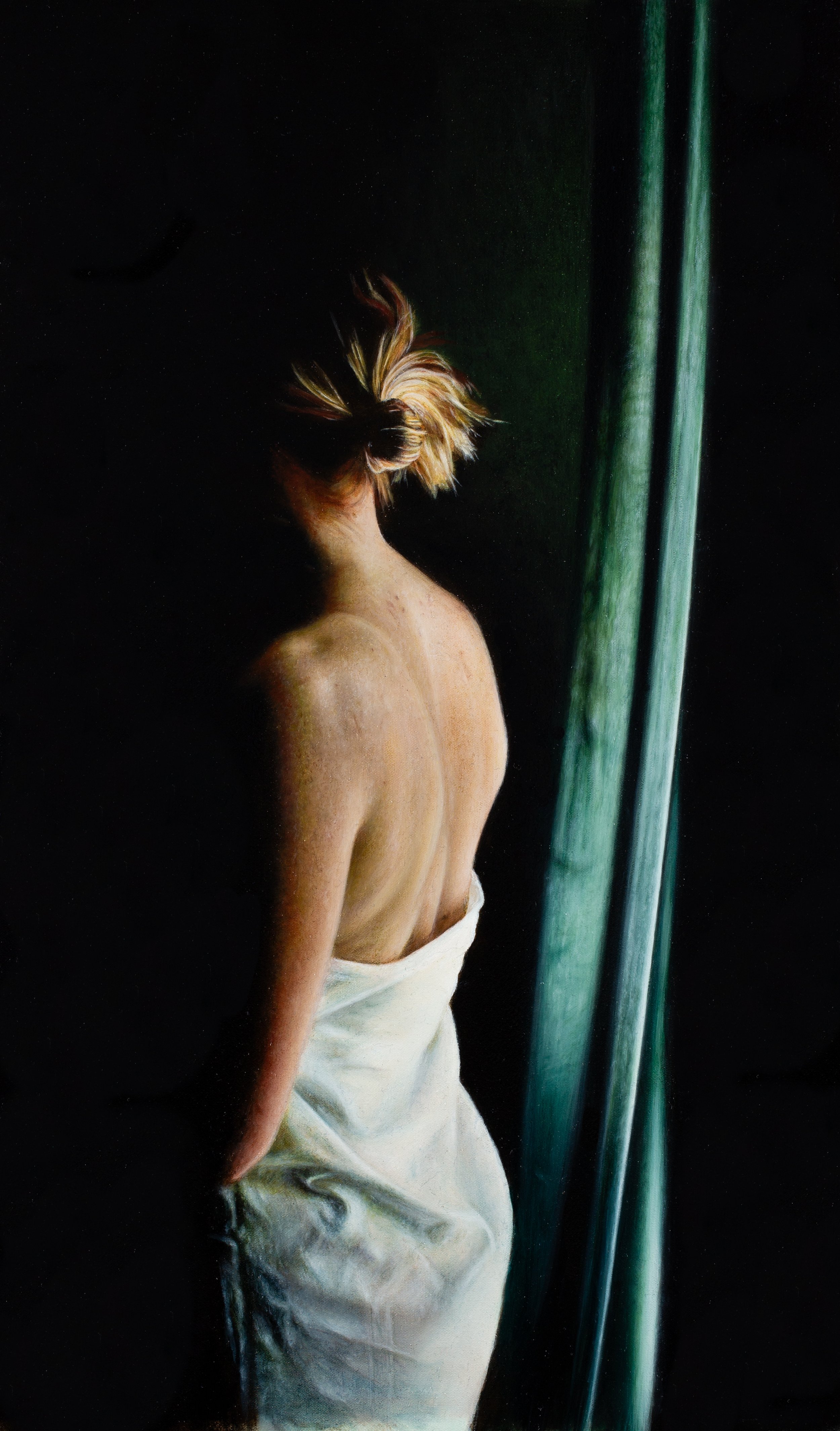 If I Don’t See You Through the Week…
(Oil on canvas. 47 x 28.3cm)