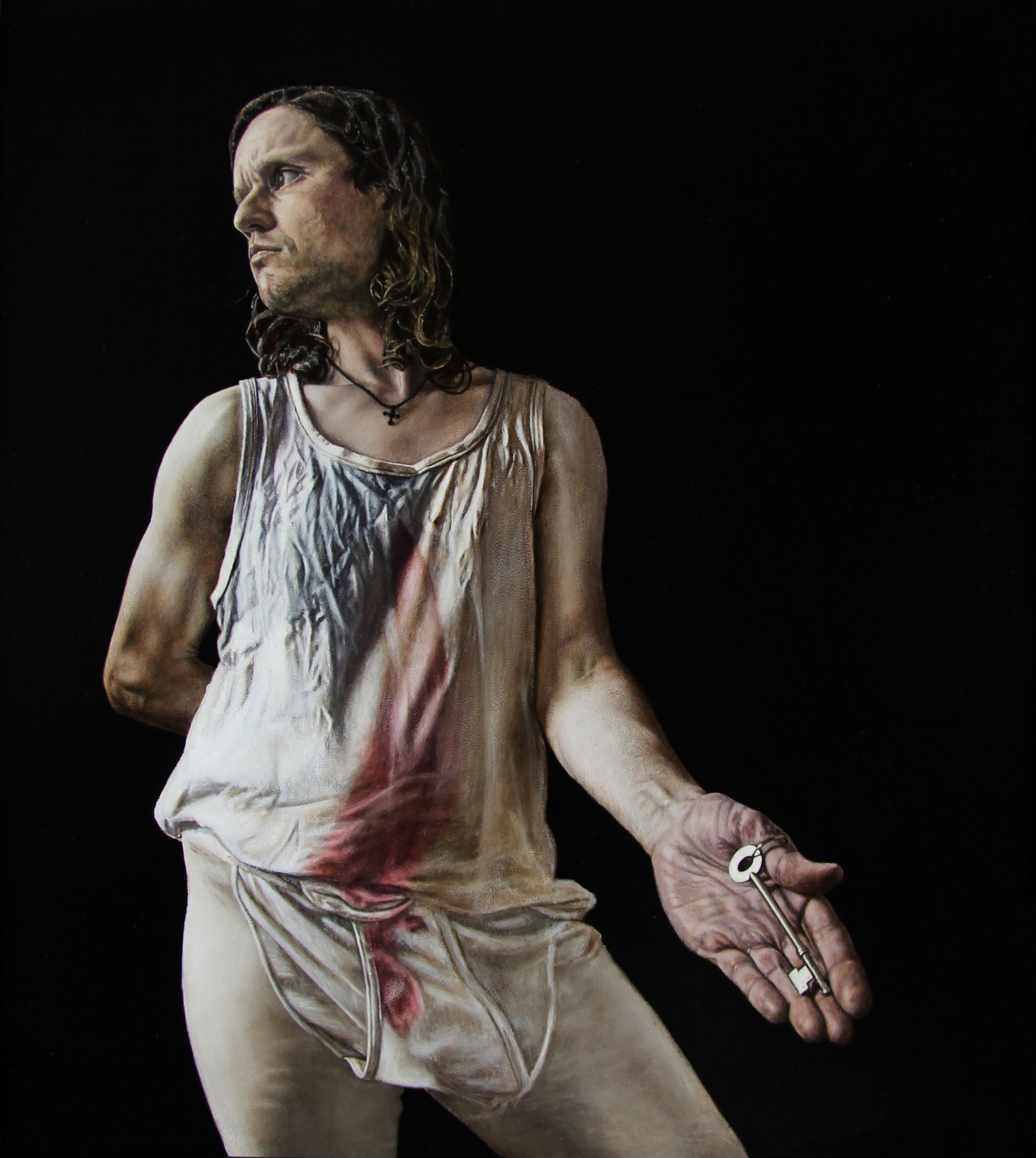 Long John the Baptised
(Oil on panel, 45x55cm)