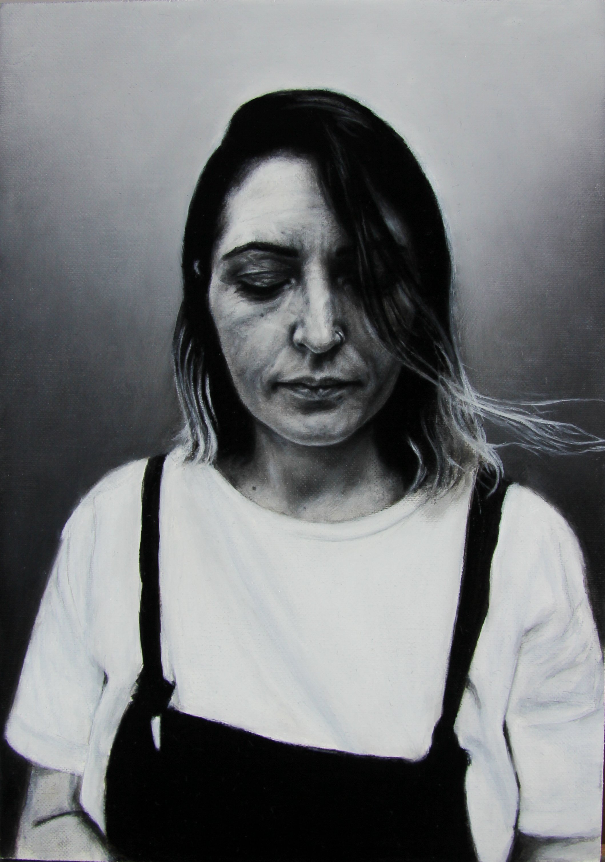Charlotte
(Oil on mounted linen, 27cm x 19cm)