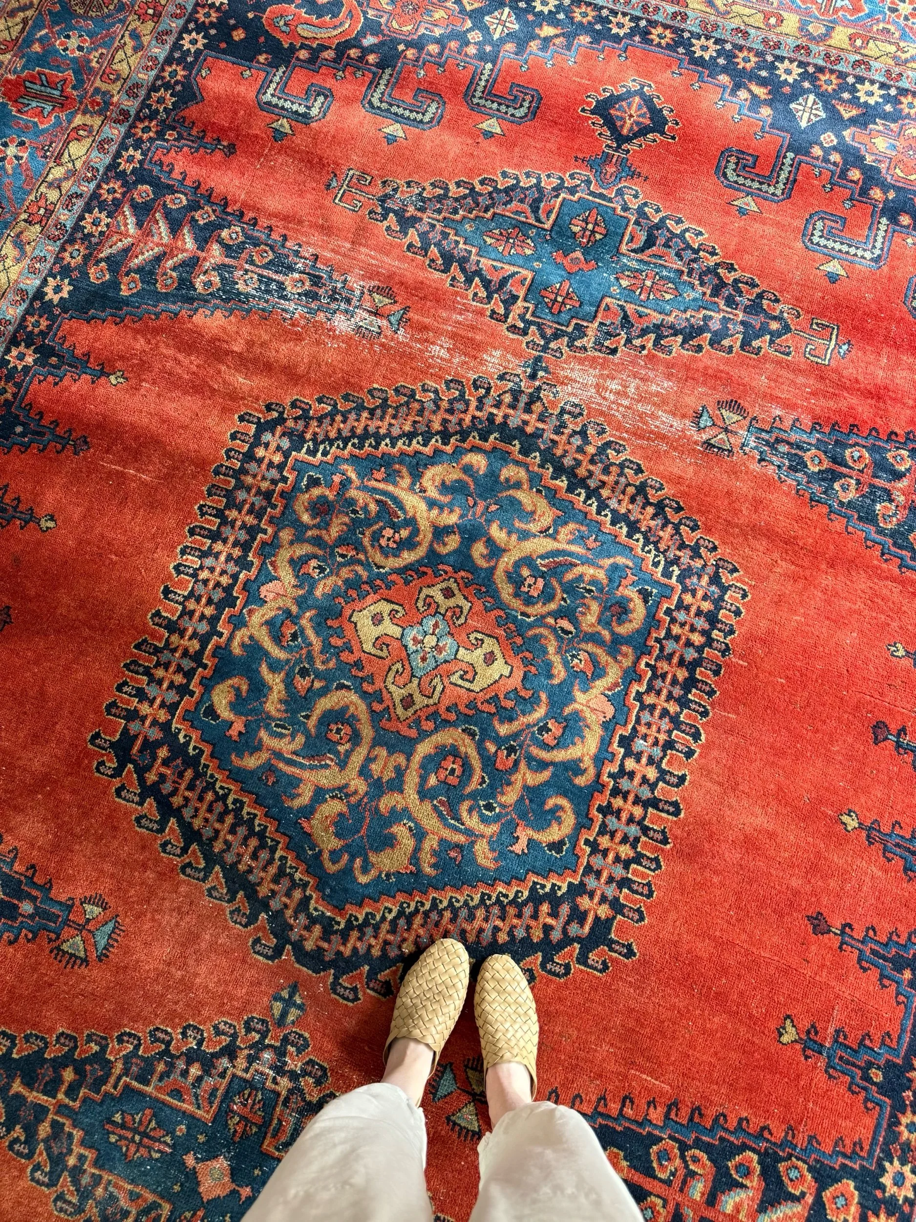 Vintage 9'3" x 12'6" Persian Viss Wool Rug