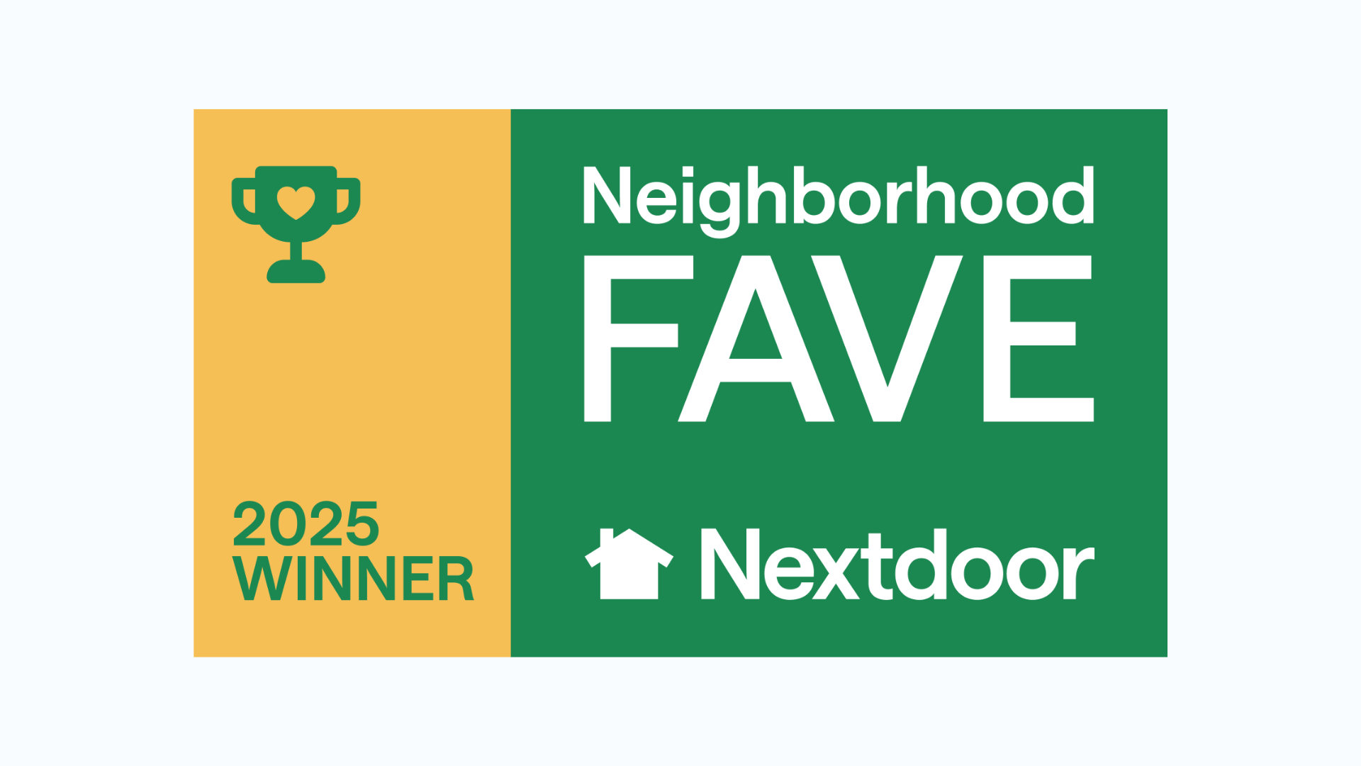 2025 Nextdoor Neighborhood Fave Winner 