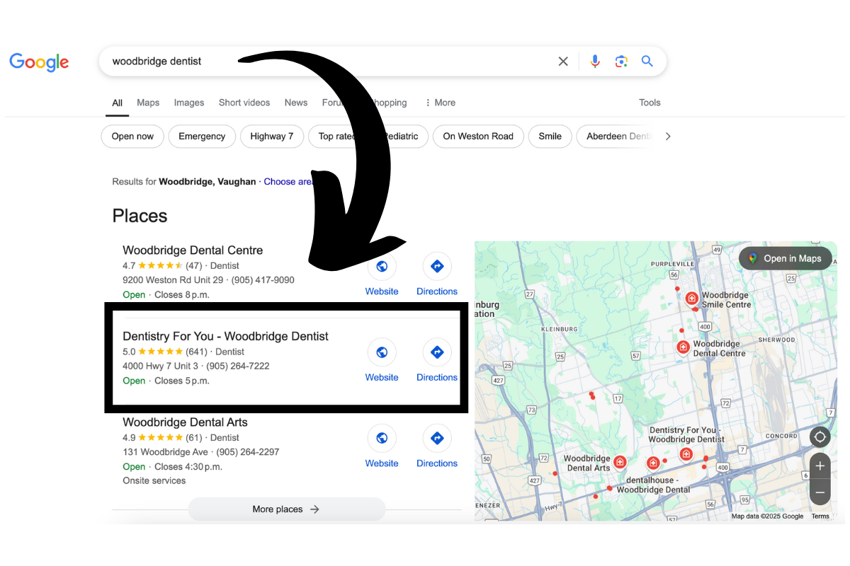 Google map top-3 rank for local businesses