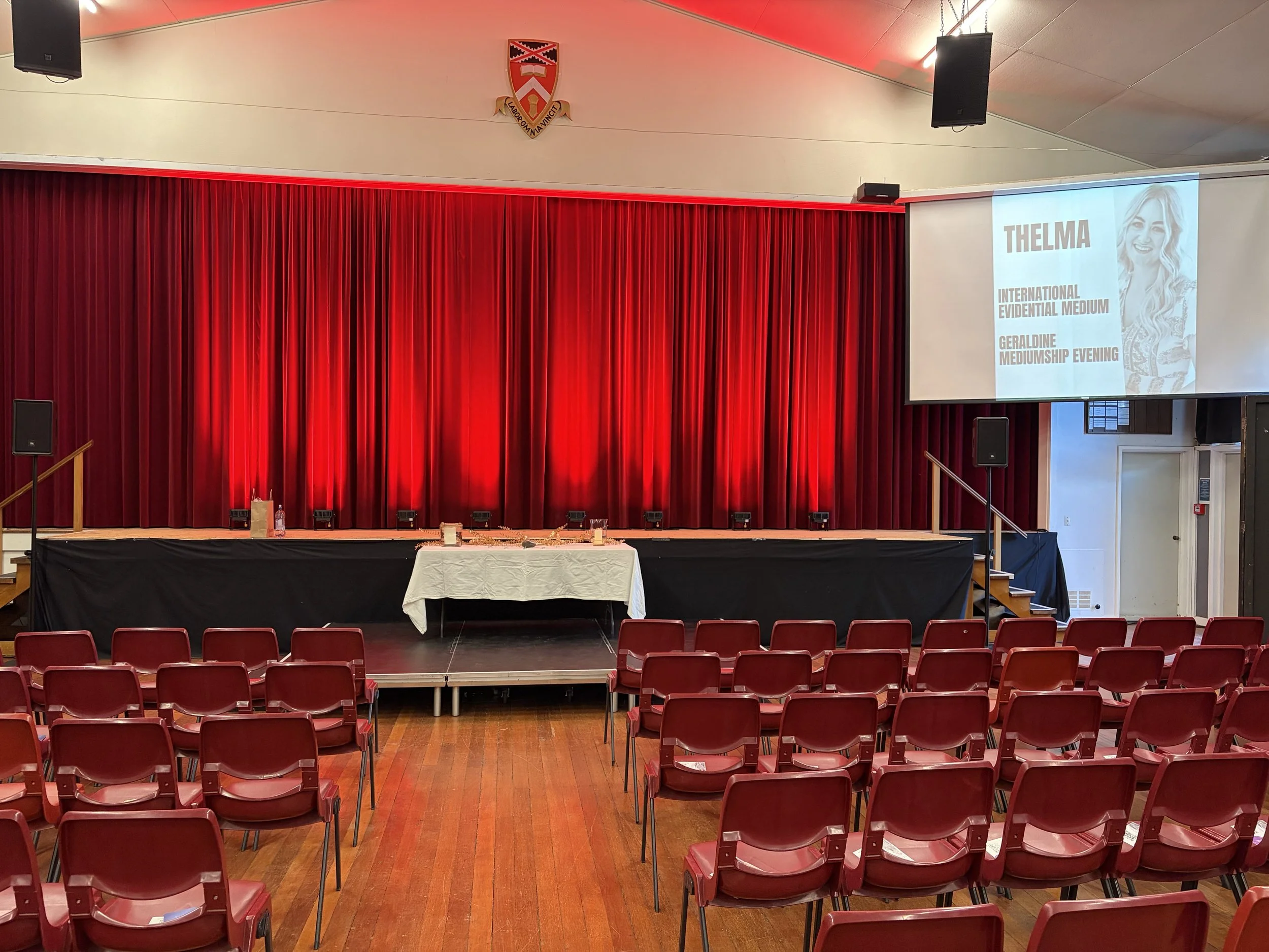 Medium Evening with stage & lighting