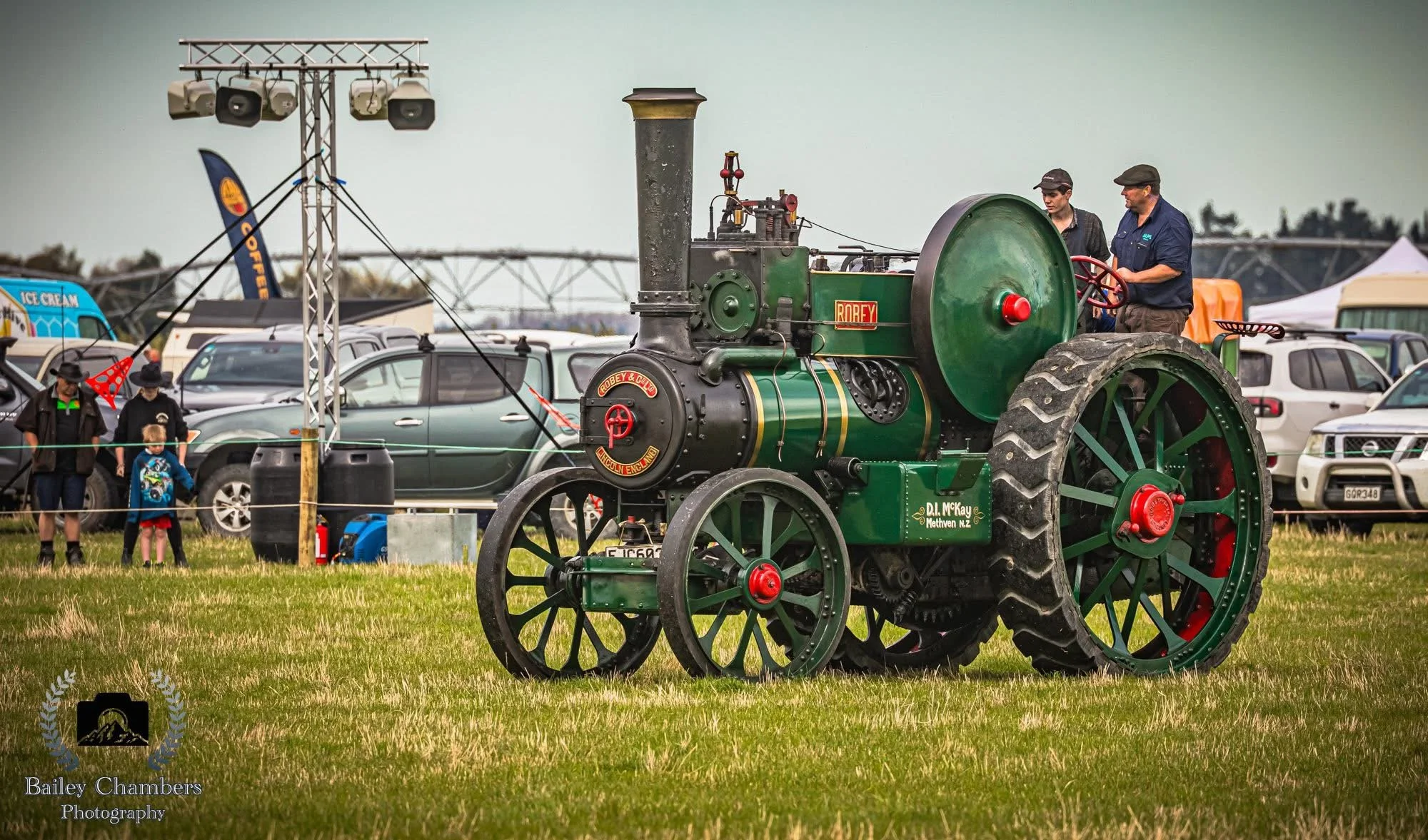 Horn system set up for NZ Ploughing Champs
