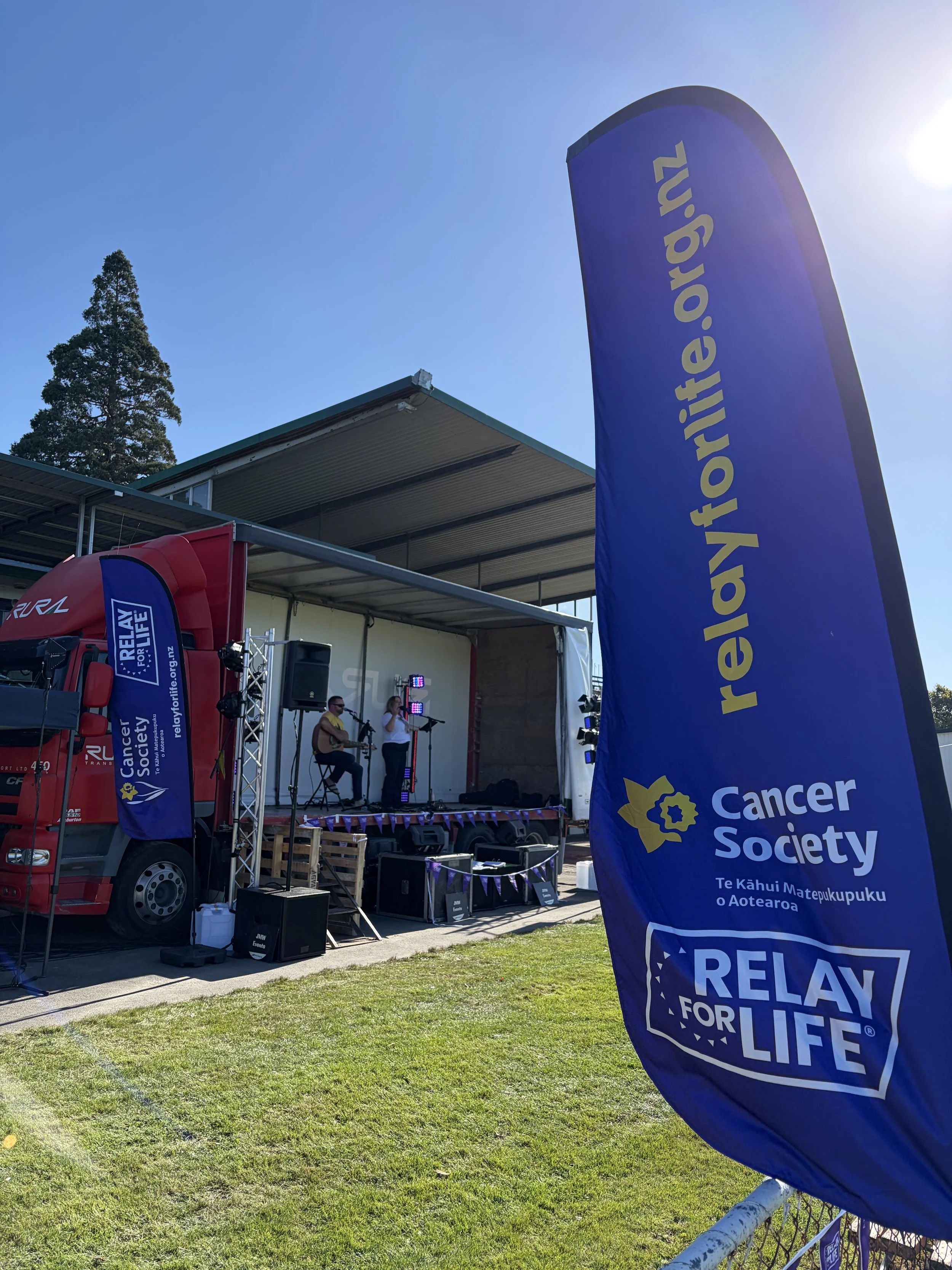 Relay for Life in Ashburton, JMW Events supplied PA & Lighting