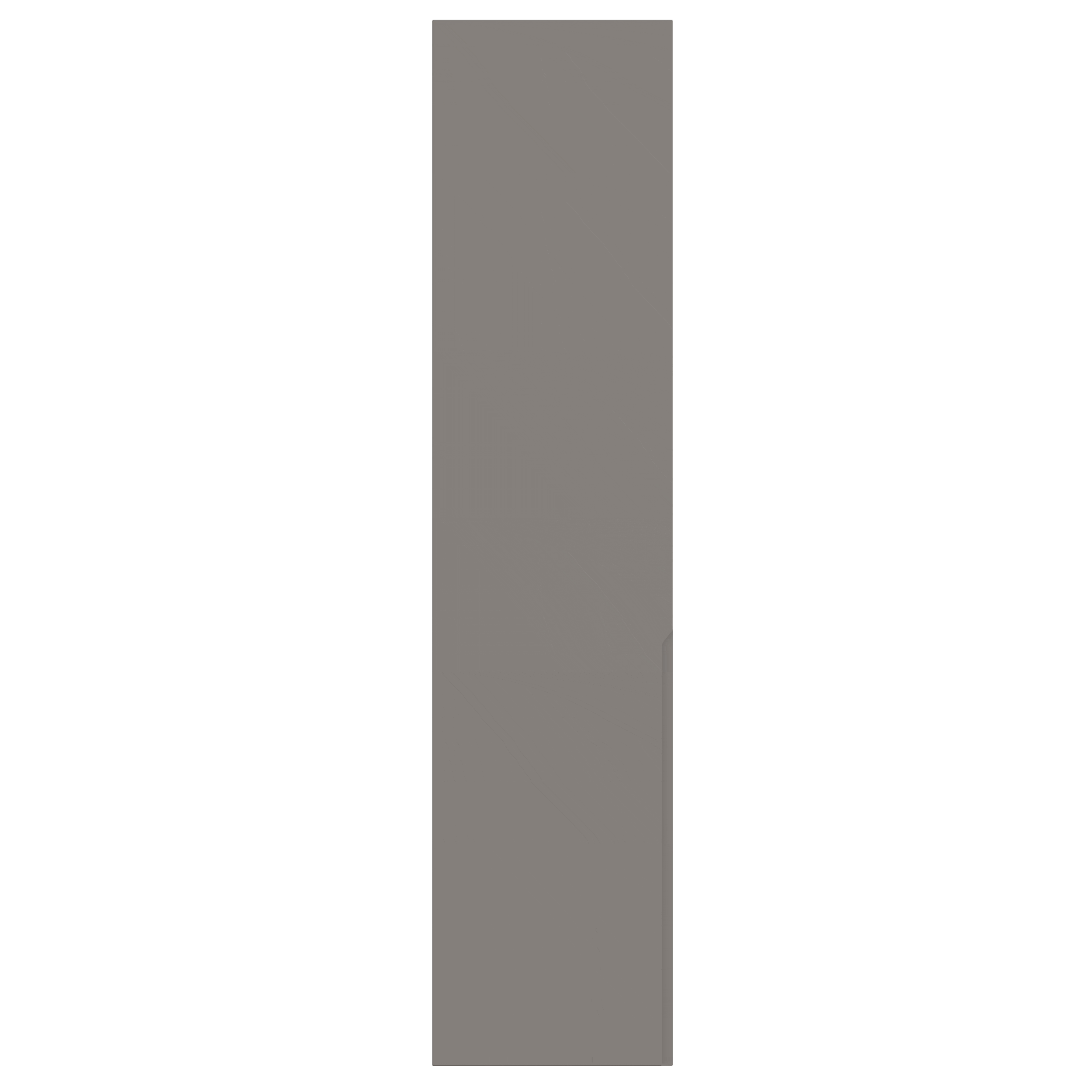 A gray vertical rectangular object with no additional details or context.