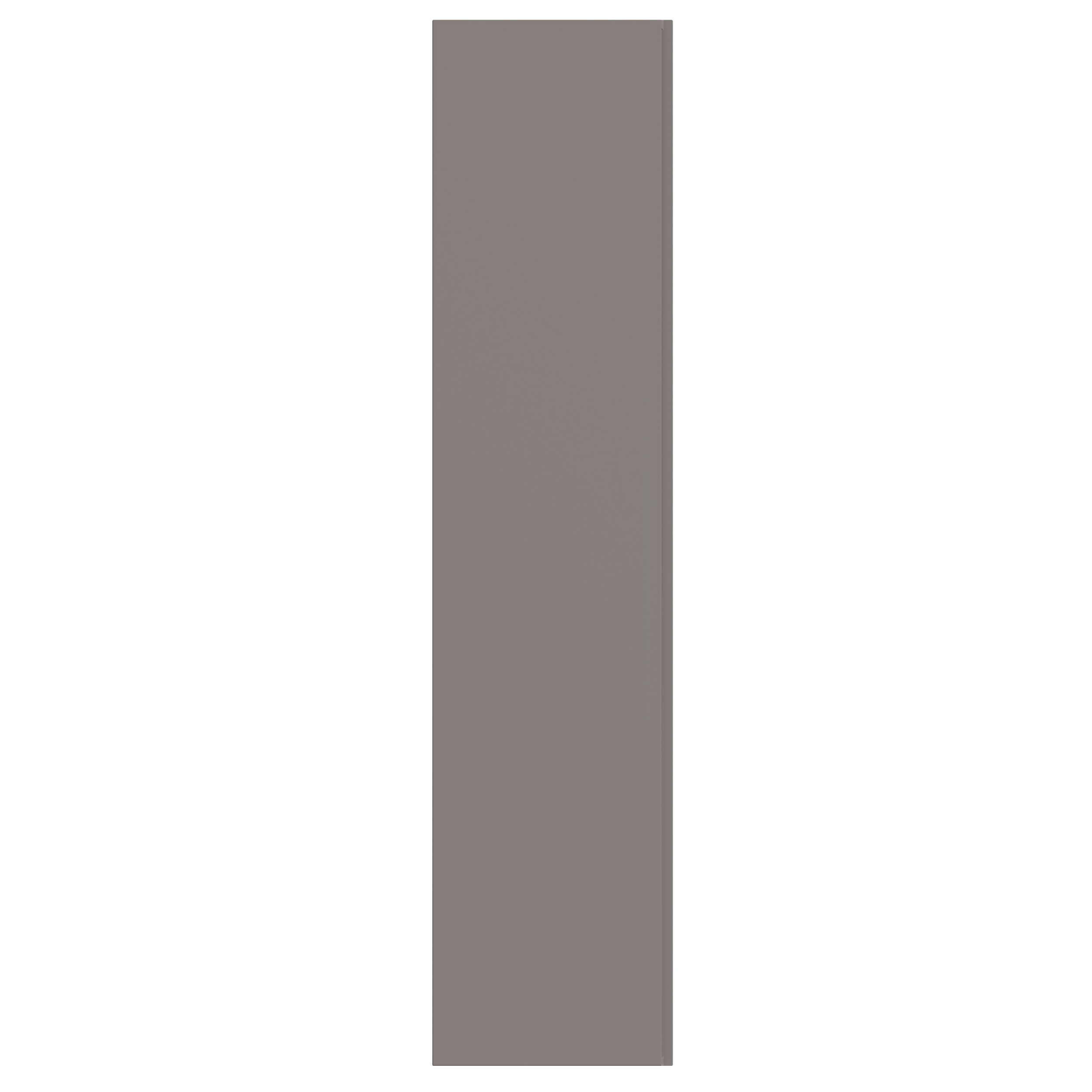 A tall, gray rectangular box on a black background.