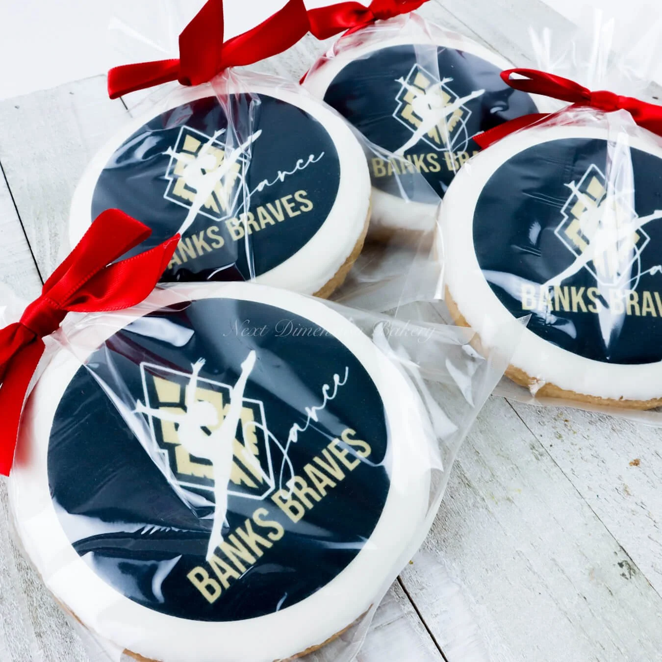 banks dance team custom logo brand cookies edible images on top.jpeg