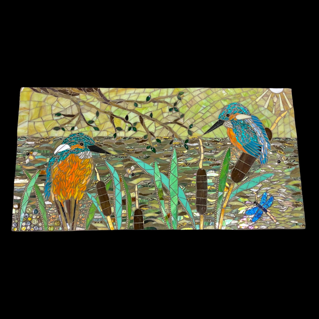 Kingfishers and Bullrushes - SOLD