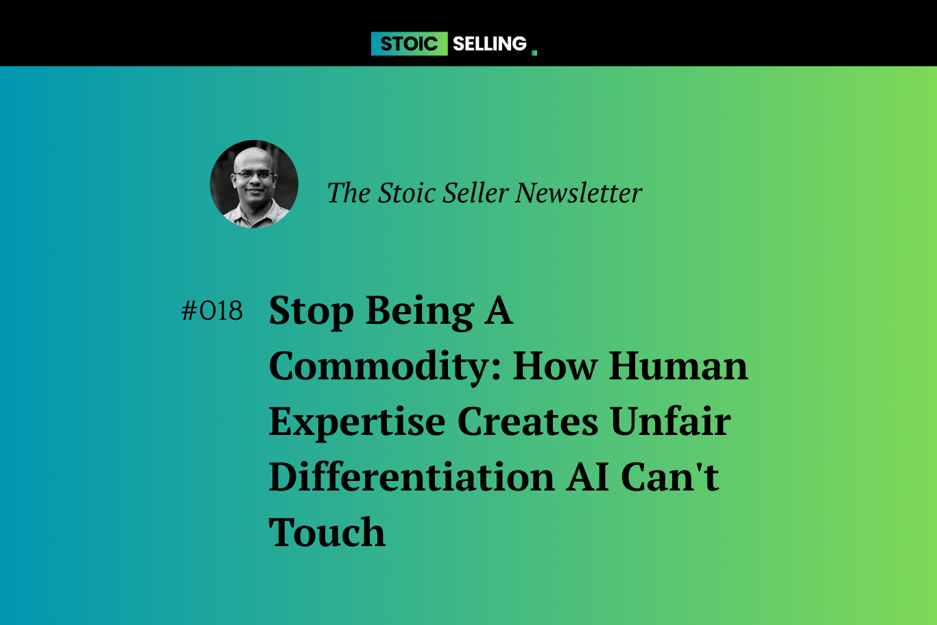 Stop Being a Commodity: How Human Expertise Creates Unfair Differentiation AI Can't Touch