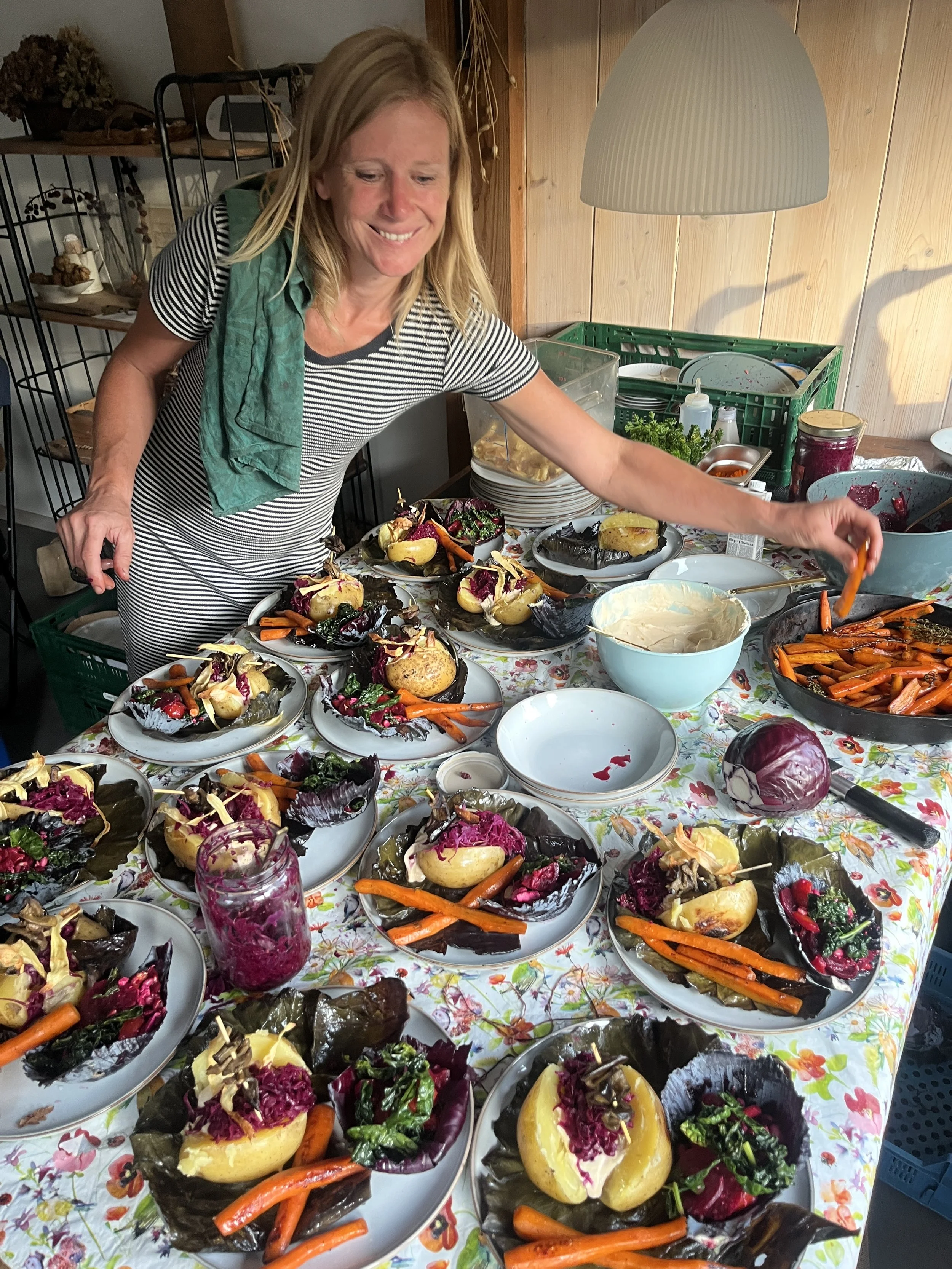 We kookten onze eerste oogst-menu's bij Janni en Co