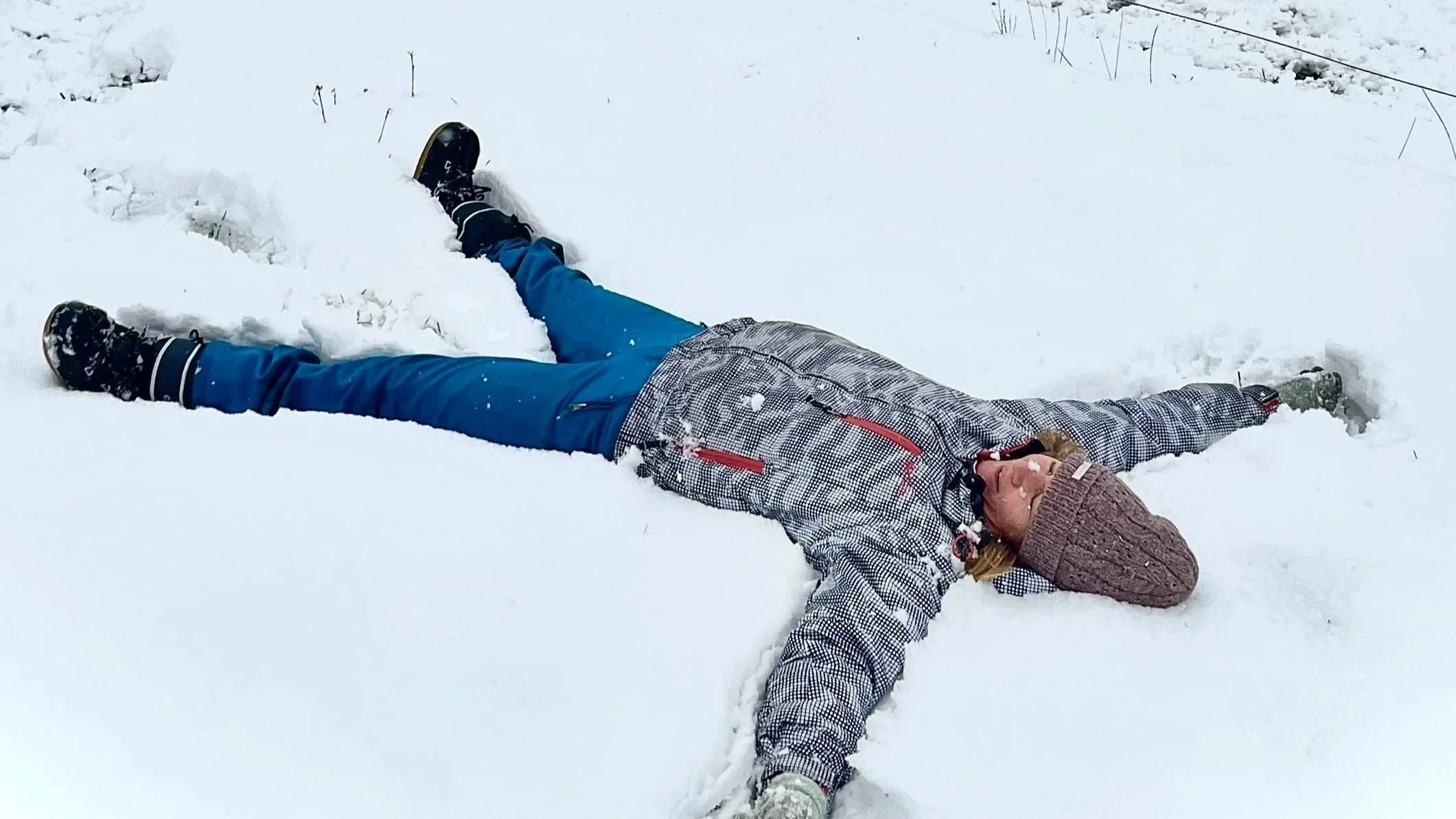 Uitrusten in de sneeuw