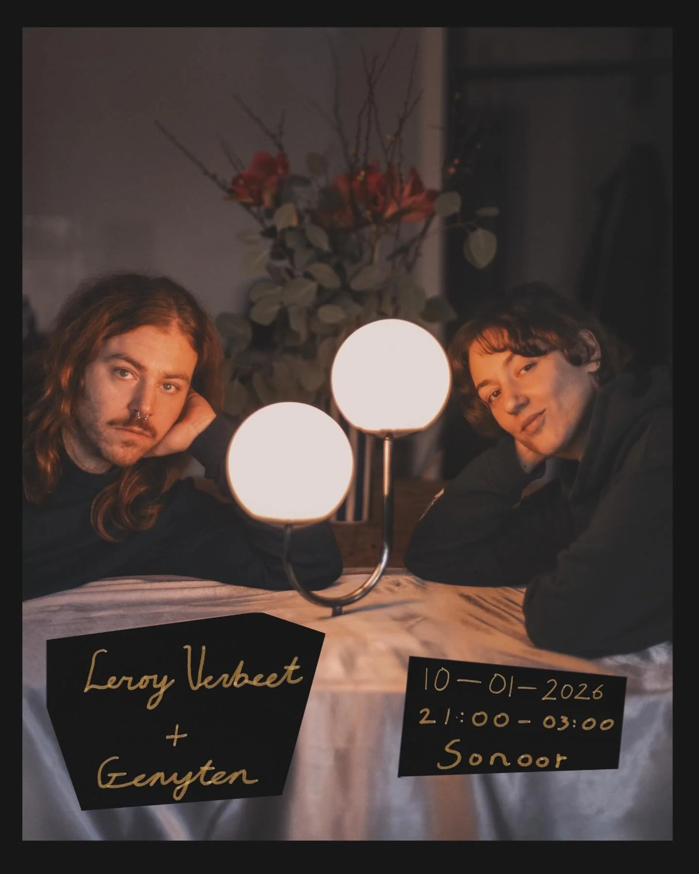 we saw you from across the table, and we hope you will like our tunes. come to @sonoor.bar this saturday at 21:00. we will share our finest finds and favorites until 03:00. celebrate the start of the year with us, have a drink, and a chat - see you t