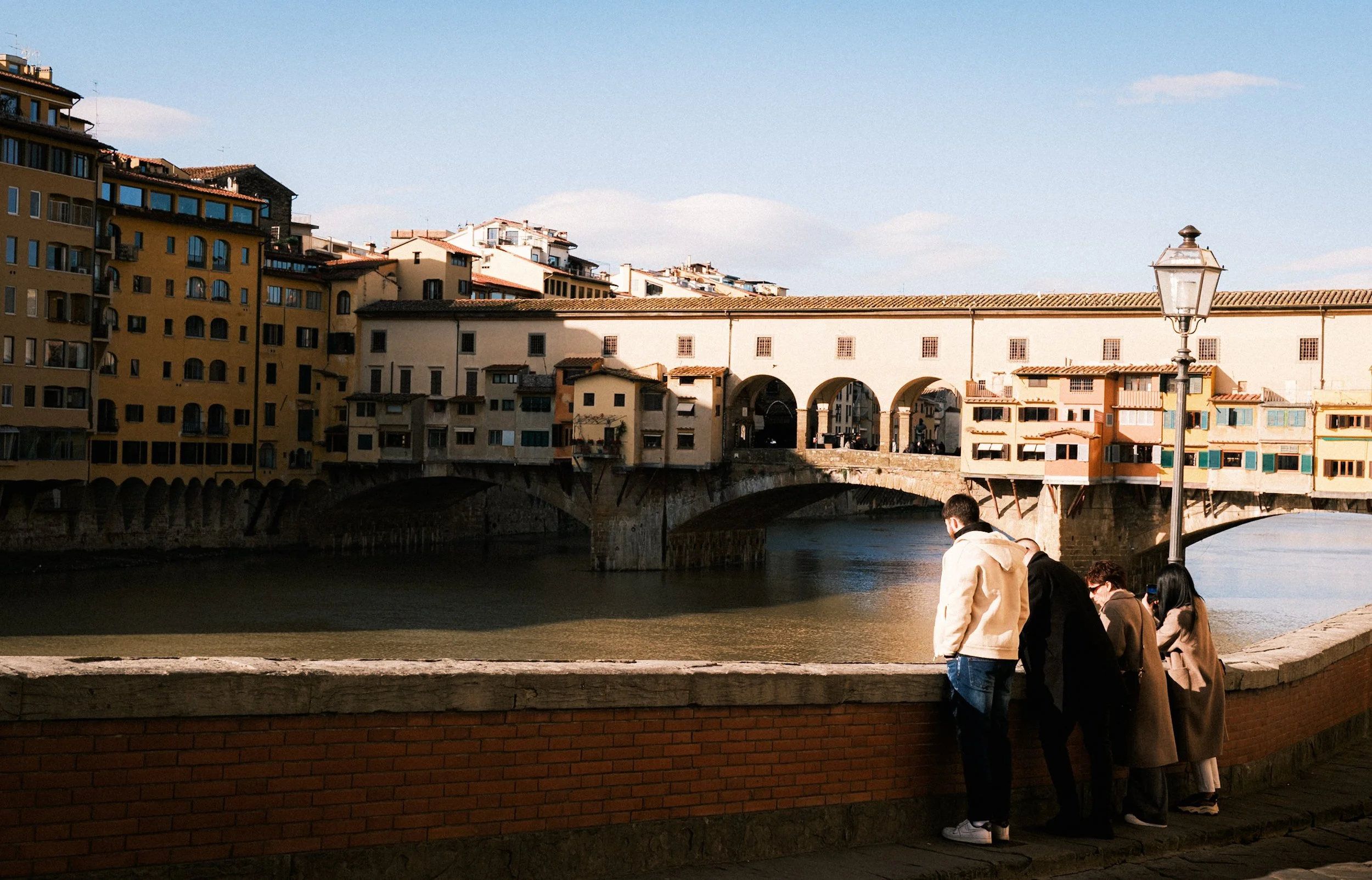Ponte Vecchio and the Arno River seen from the historic centre of Florence