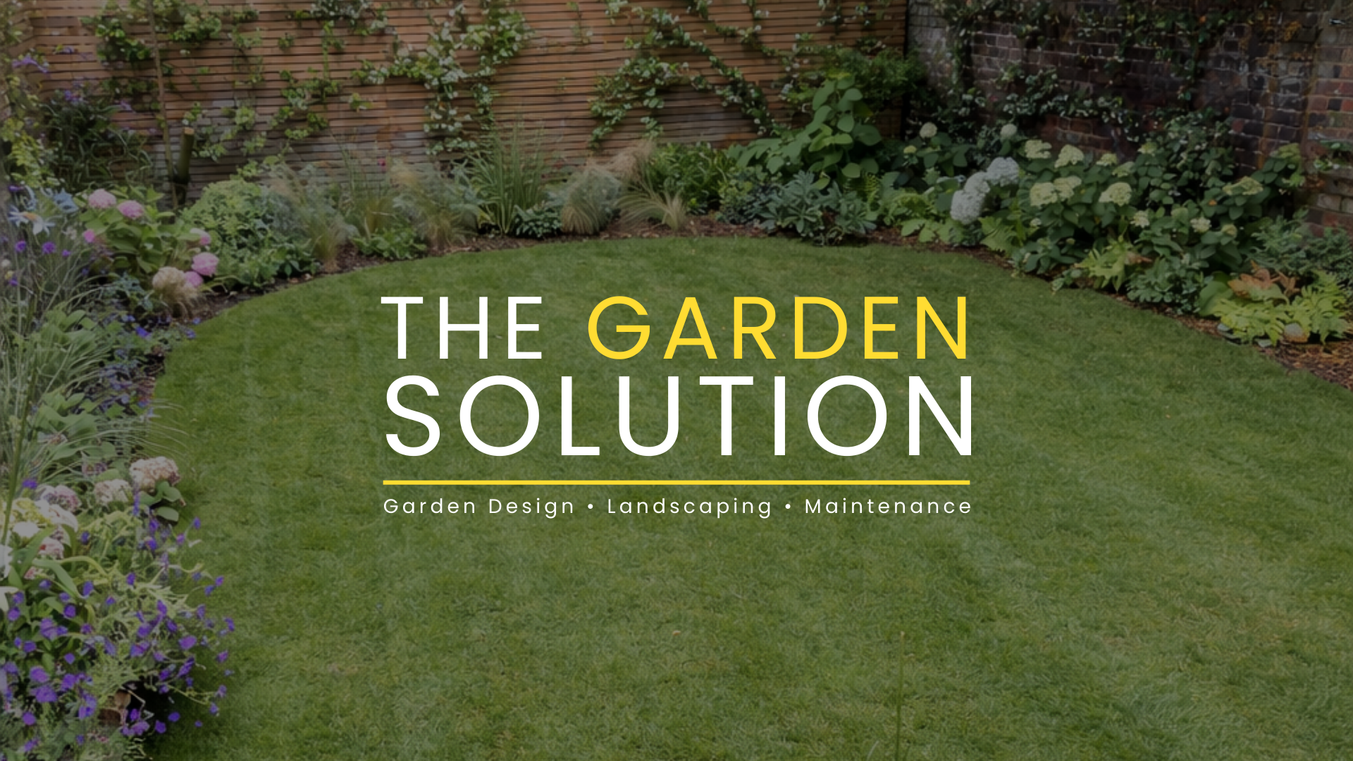 Full garden renovation in Hampstead featuring cedar batten fencing, reclaimed York stone patio, lawn turfing and structured planting by North London landscaper The Garden Solution.