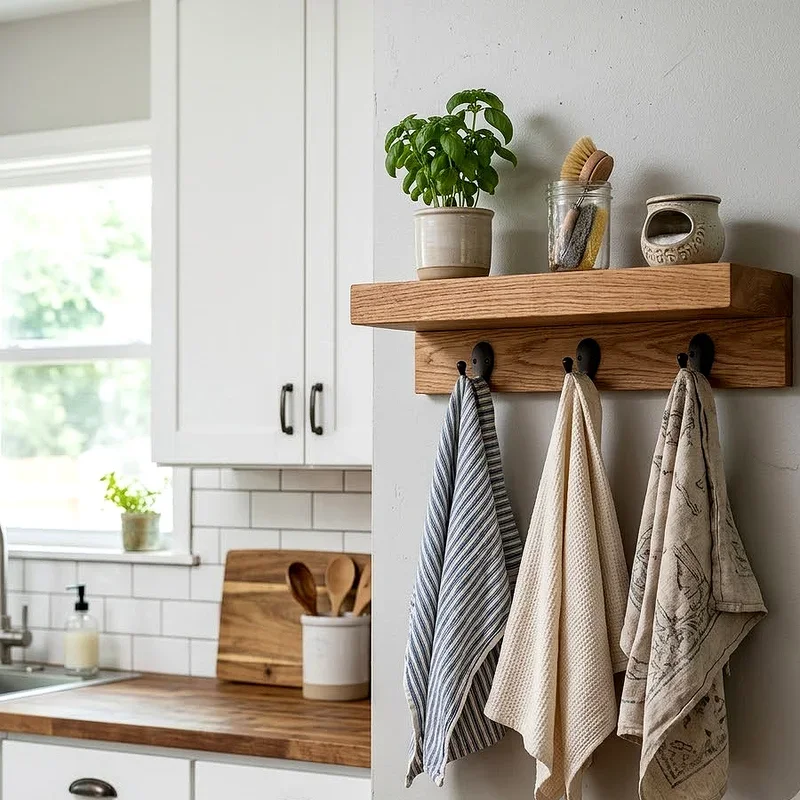 Dish Towel Storage Ideas