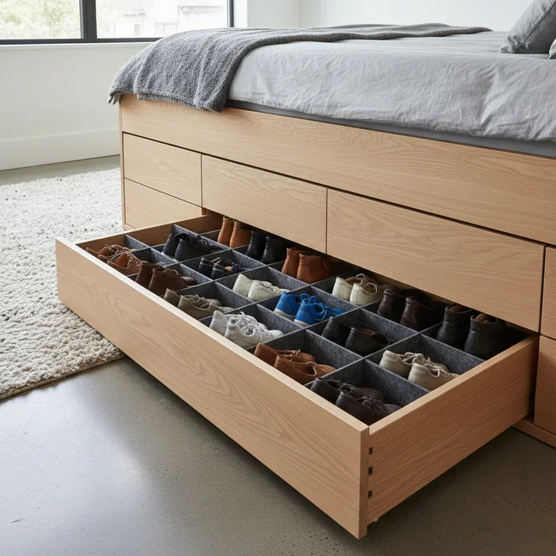 Hidden Shoe Storage Ideas
