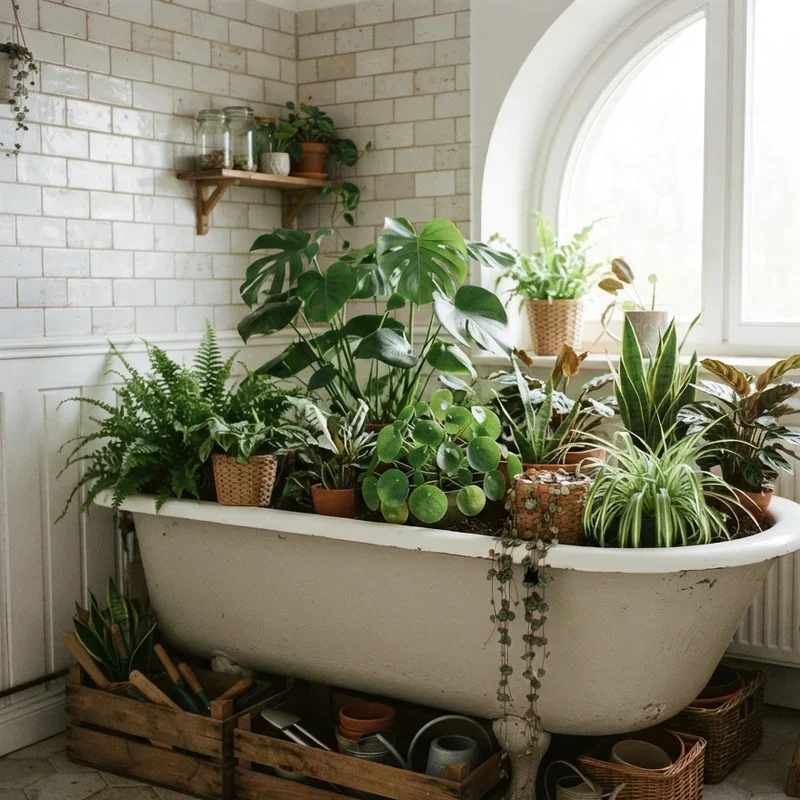Unused Bathtub Storage Ideas
