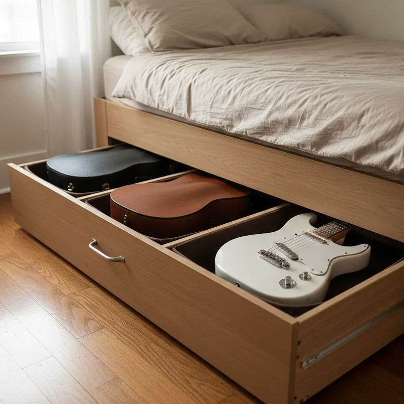 Guitar Case Storage Ideas