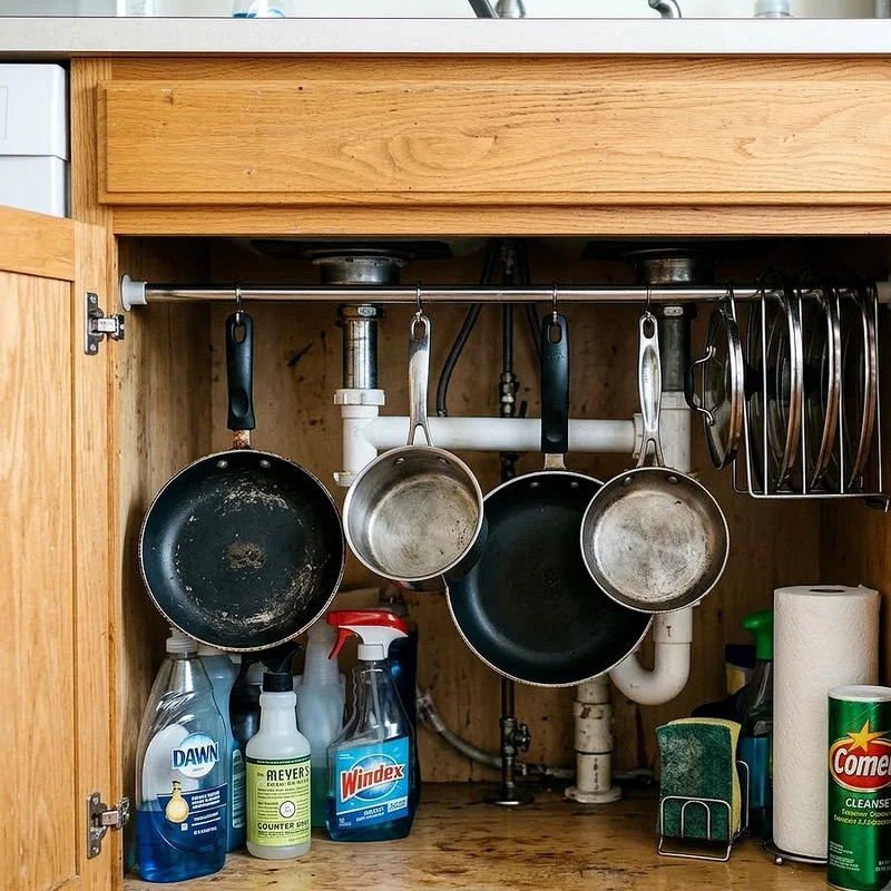 Pots and Pans Cabinet Storage Ideas