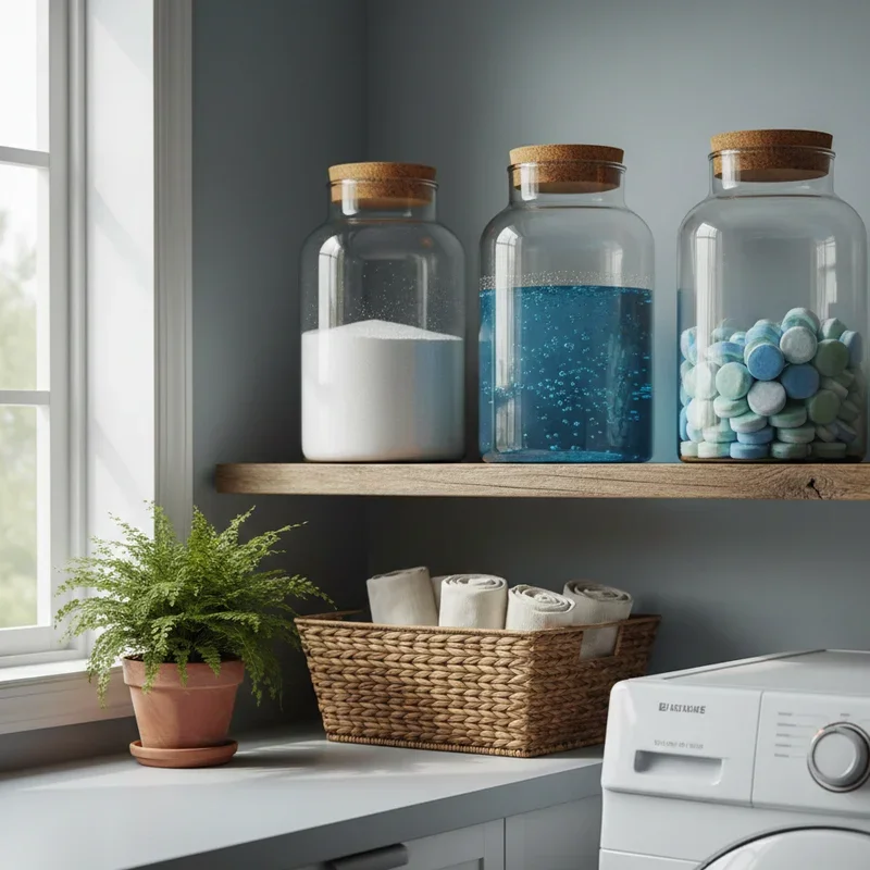 15 Laundry Detergent Storage Ideas for a Tidy Laundry Area