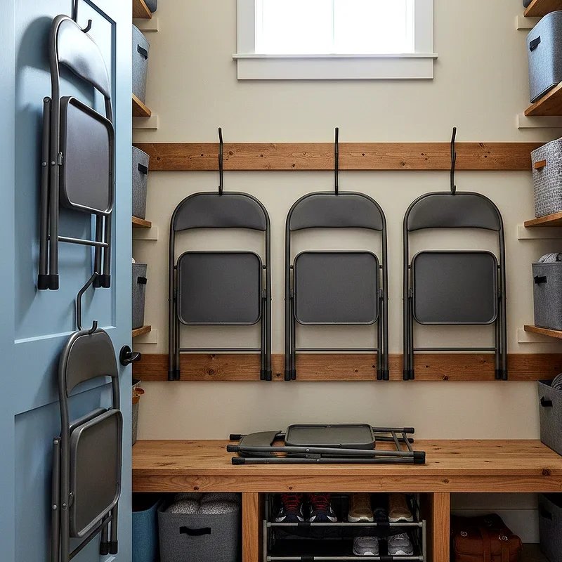 Folding Chair Storage Ideas